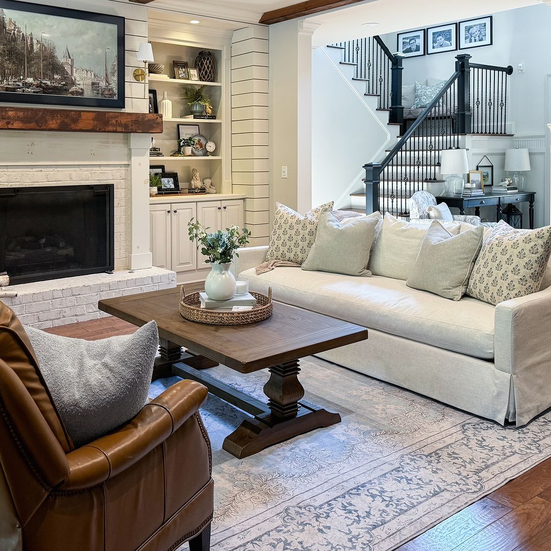 Camellia Machine Washable Vintage Distressed Area Rug