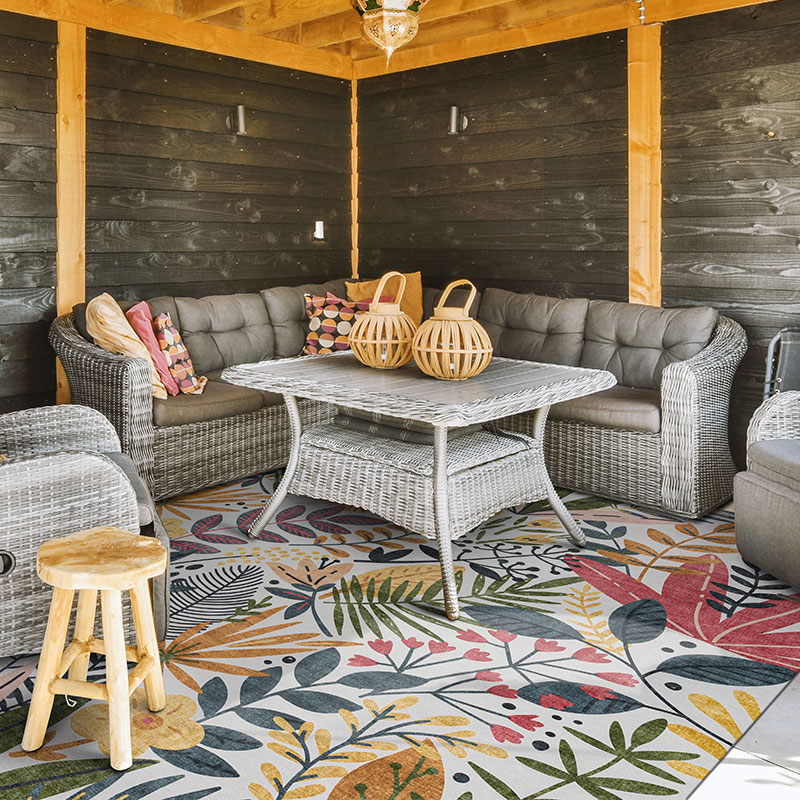 Blossom Outdoor Modern Floral Area Rug