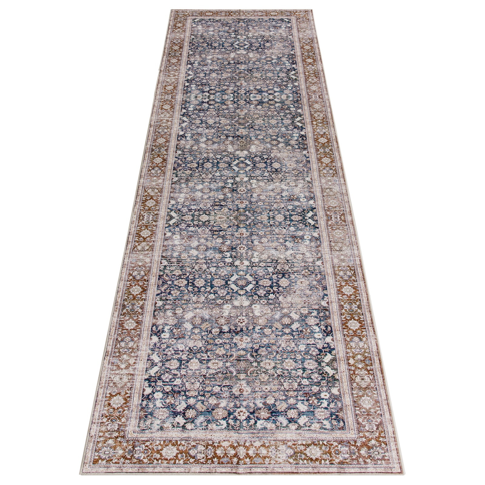 Cynthia Machine Washable Vintage Distressed Soft Foldable Area Rug