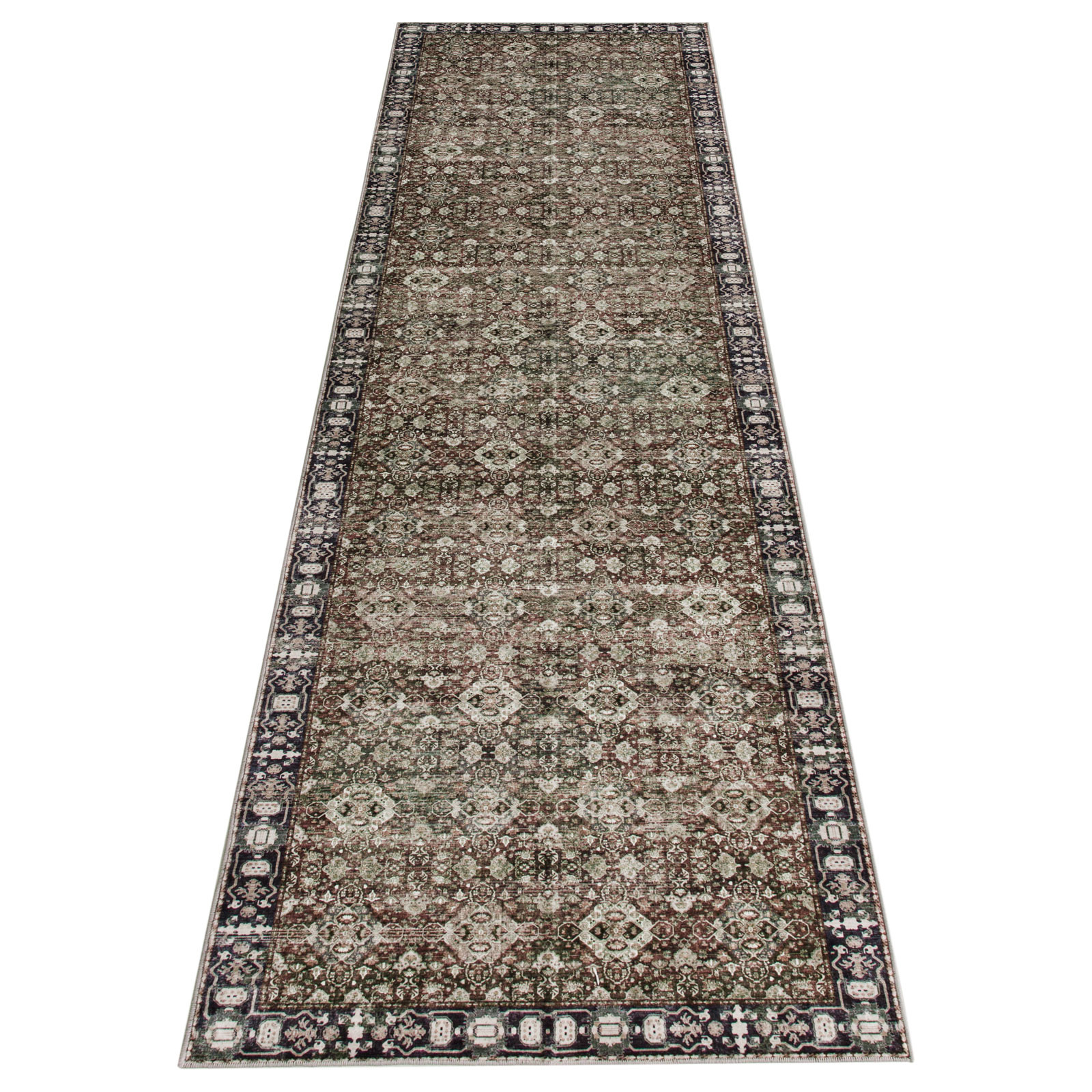 Cynthia Machine Washable Vintage Distressed Soft Foldable Area Rug