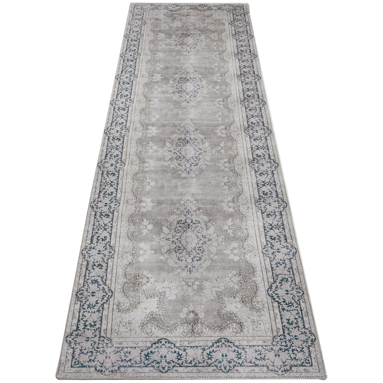 Camellia Machine Washable Vintage Distressed Area Rug