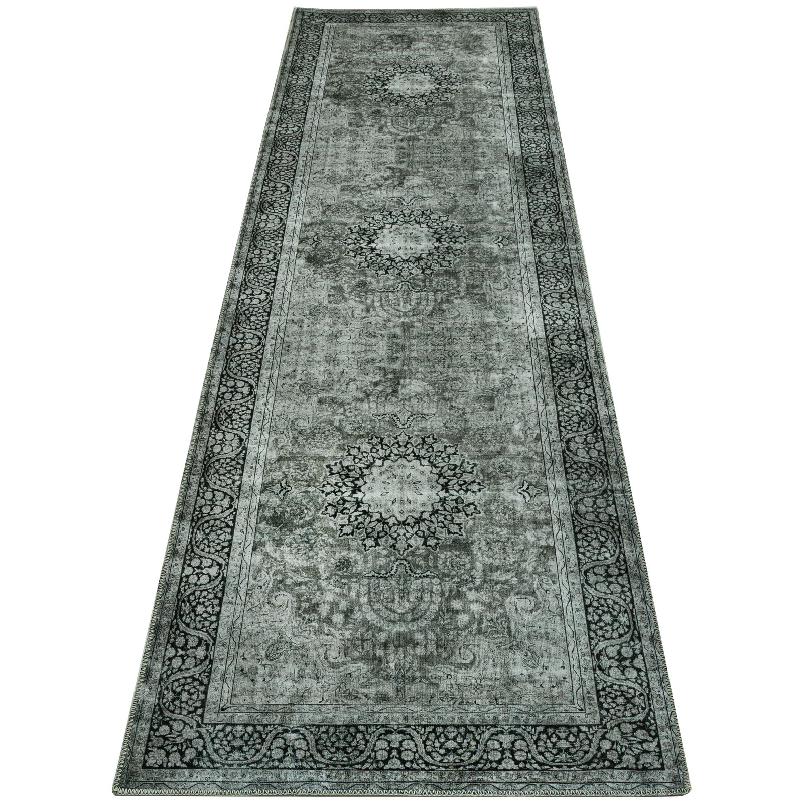 Camellia Machine Washable Vintage Distressed Area Rug