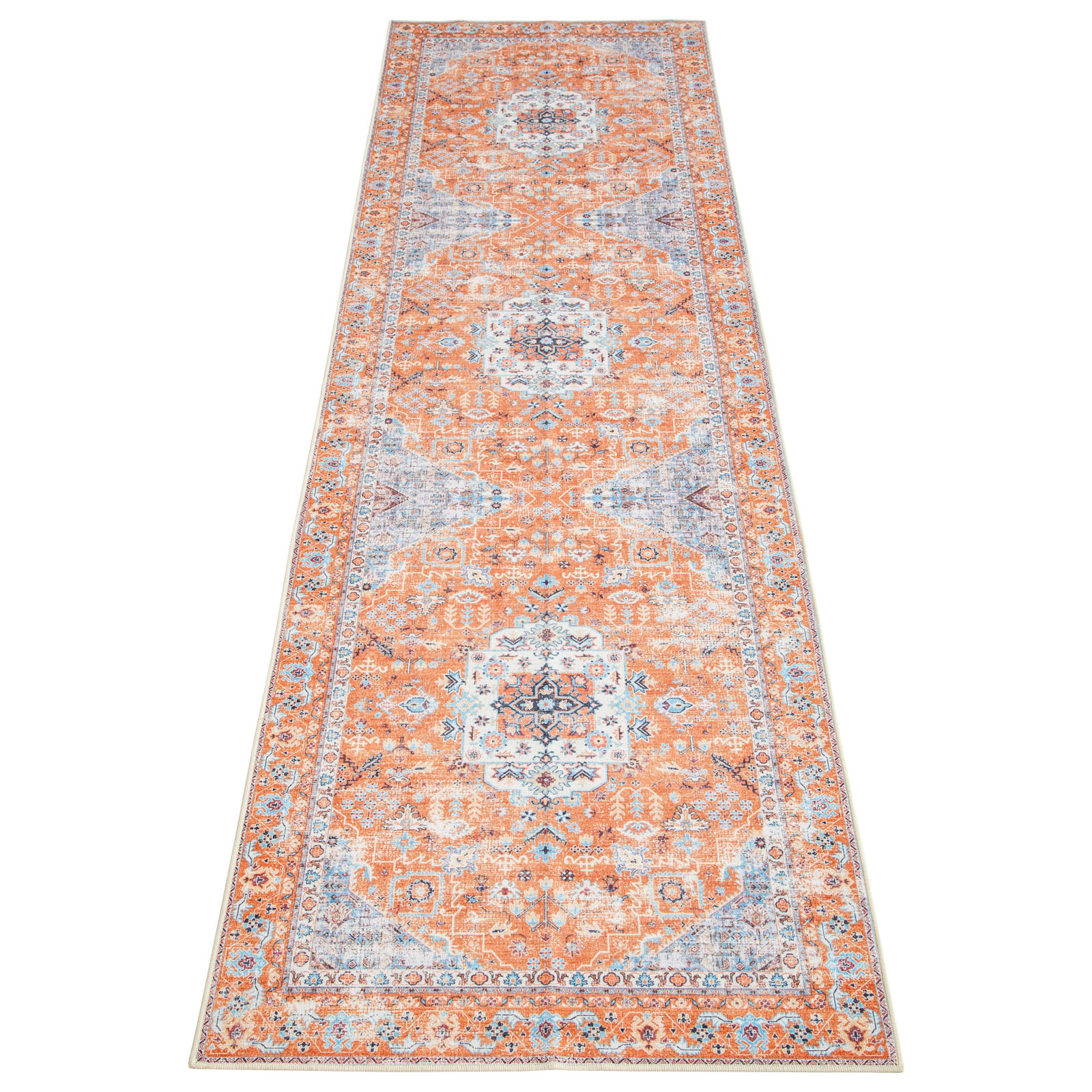 Kaylee Machine Washable and Foldable Vintage Area Rug