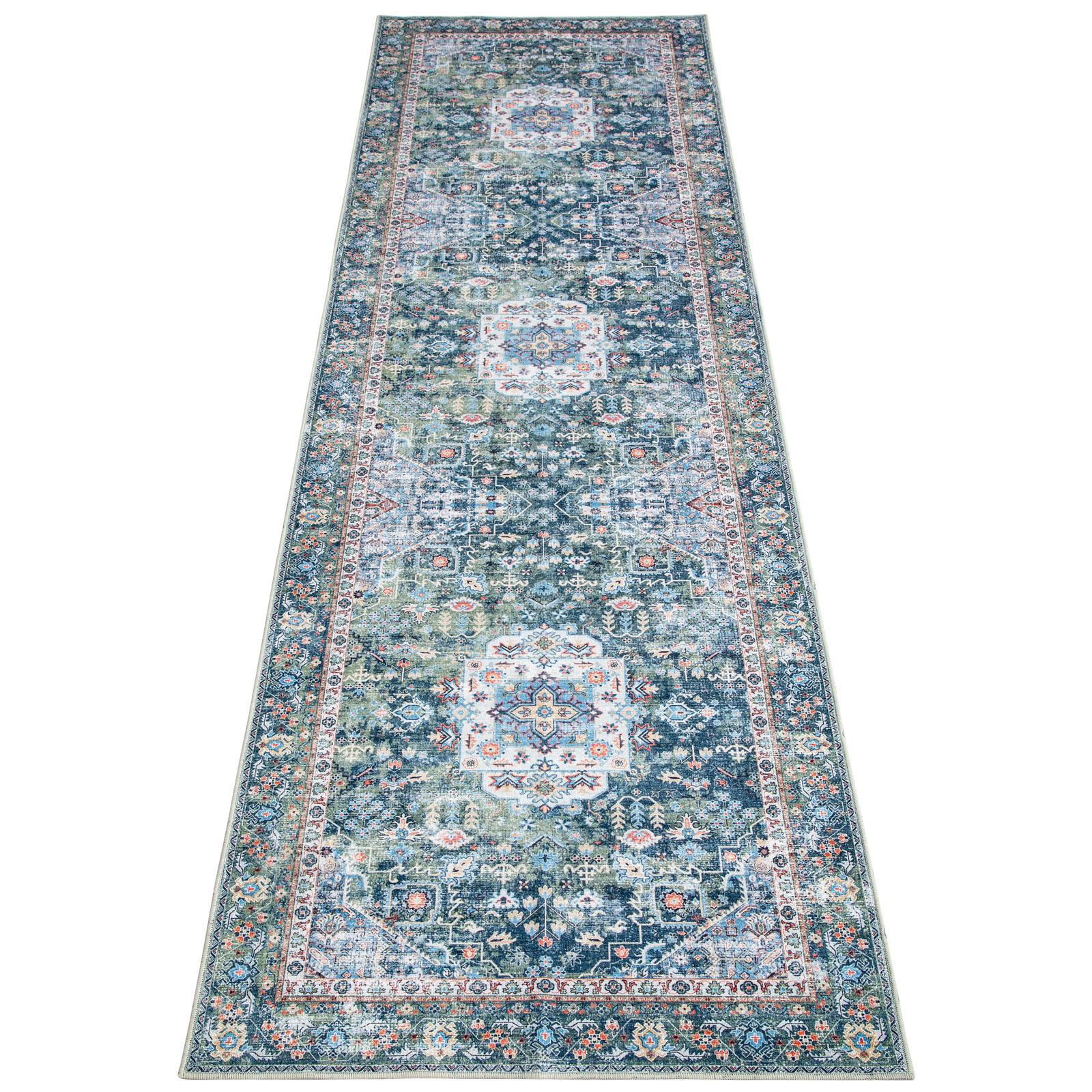 Kaylee Machine Washable and Foldable Vintage Area Rug