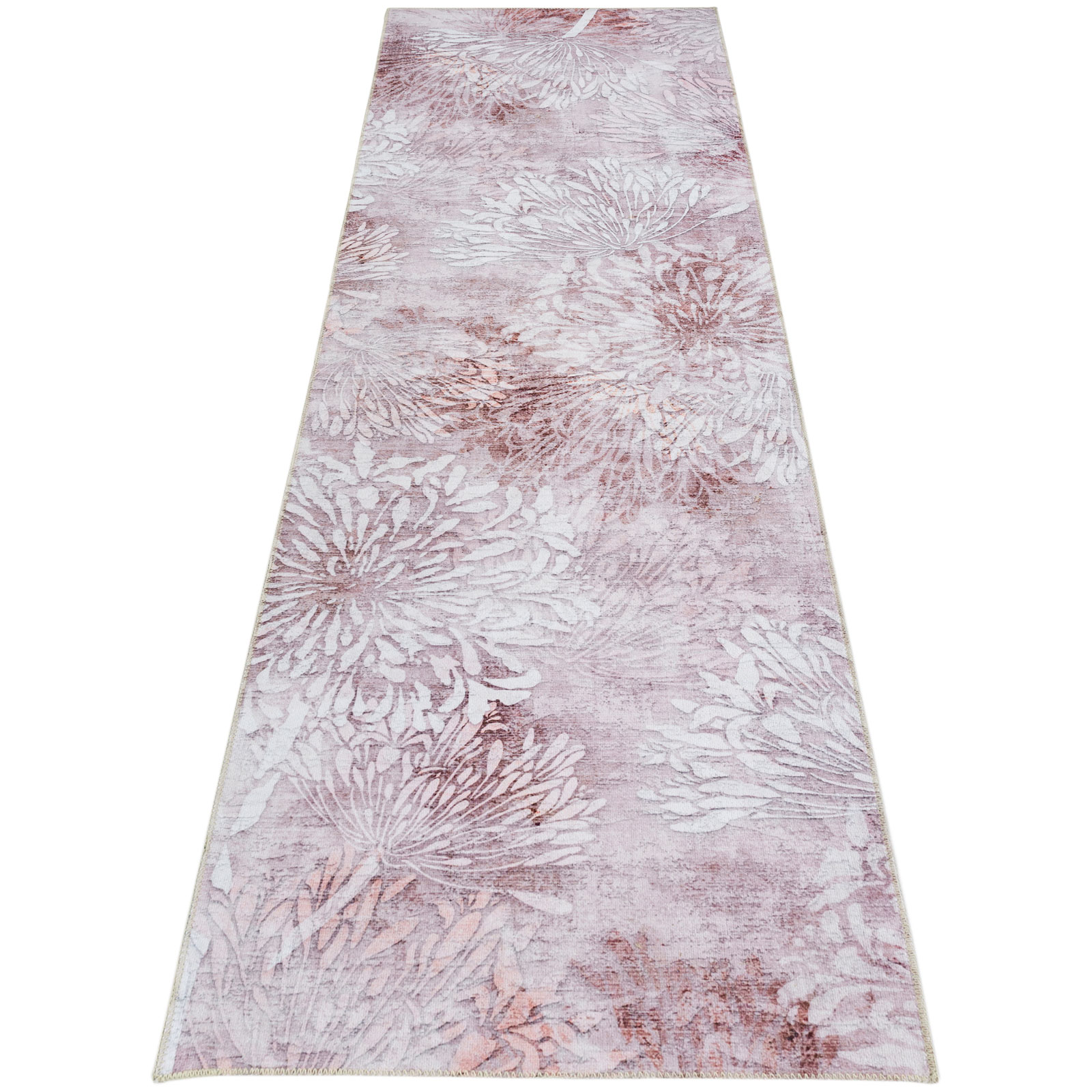 Janisa Machine Washable Modern Floral Non Slip Area Rug