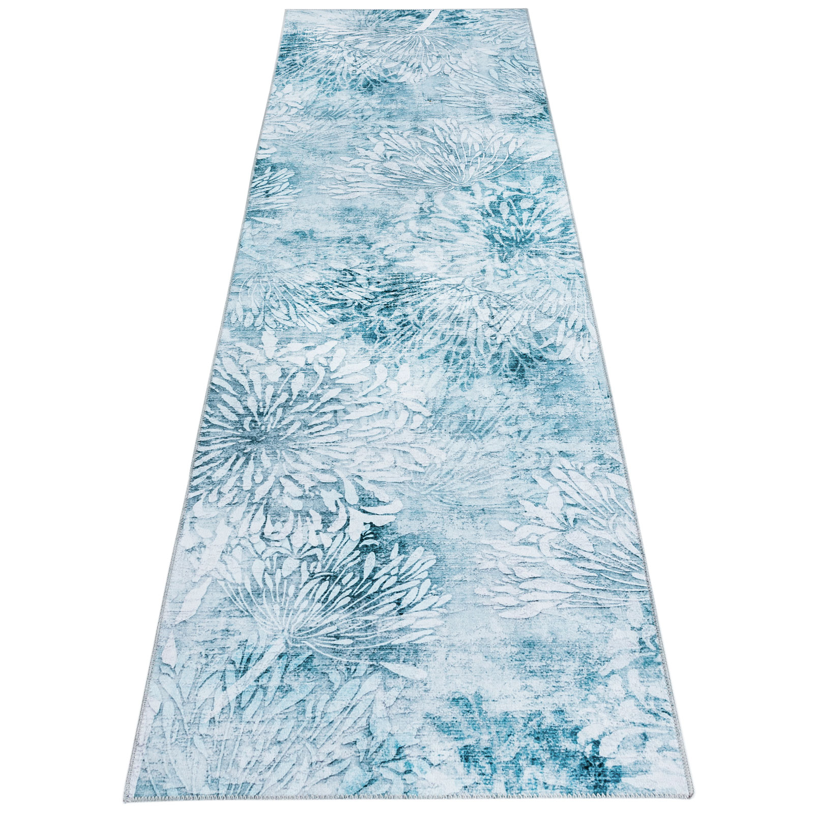 Janisa Machine Washable Modern Floral Non Slip Area Rug