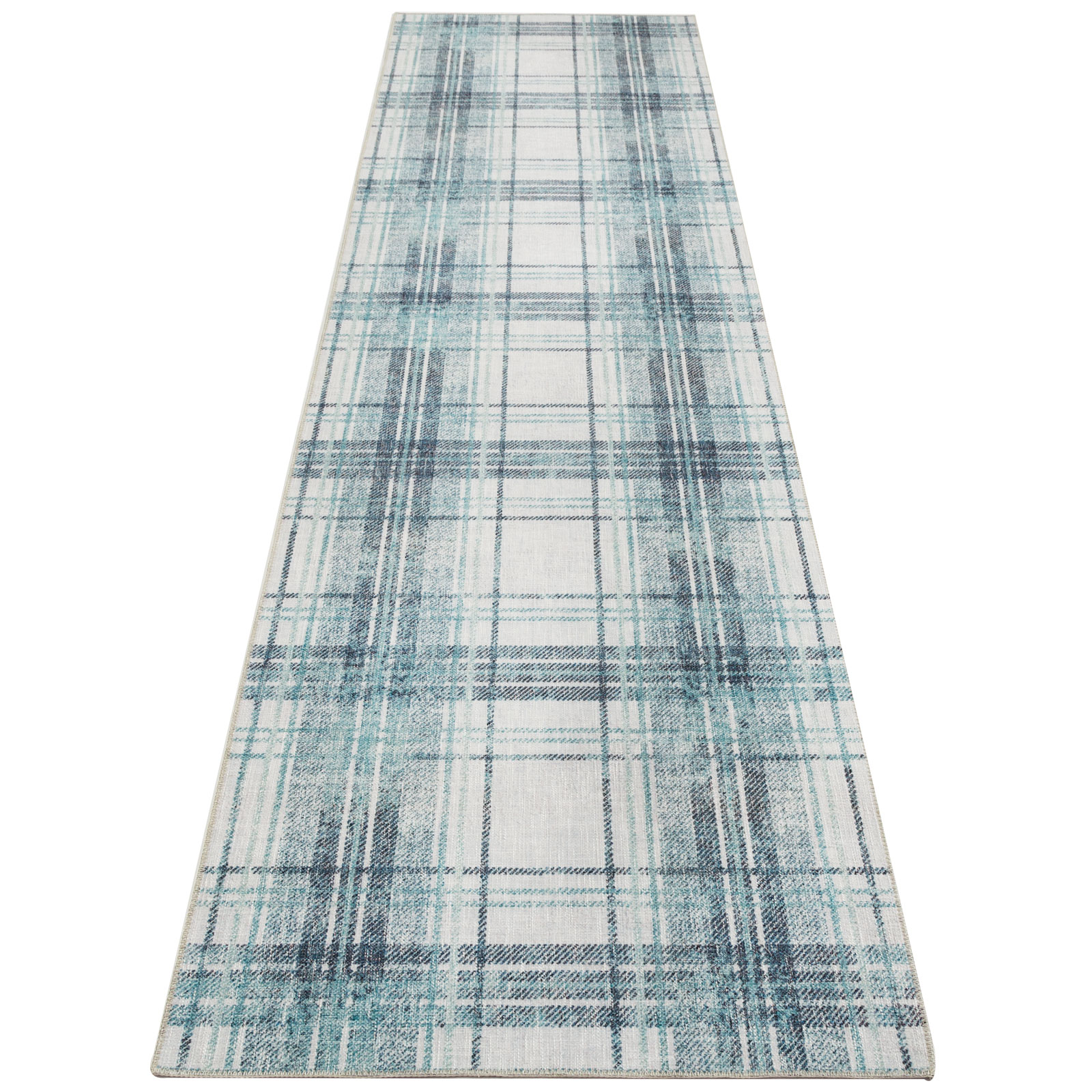 Nicole Machine Washable And Foldable Modern Lattice Area Rug