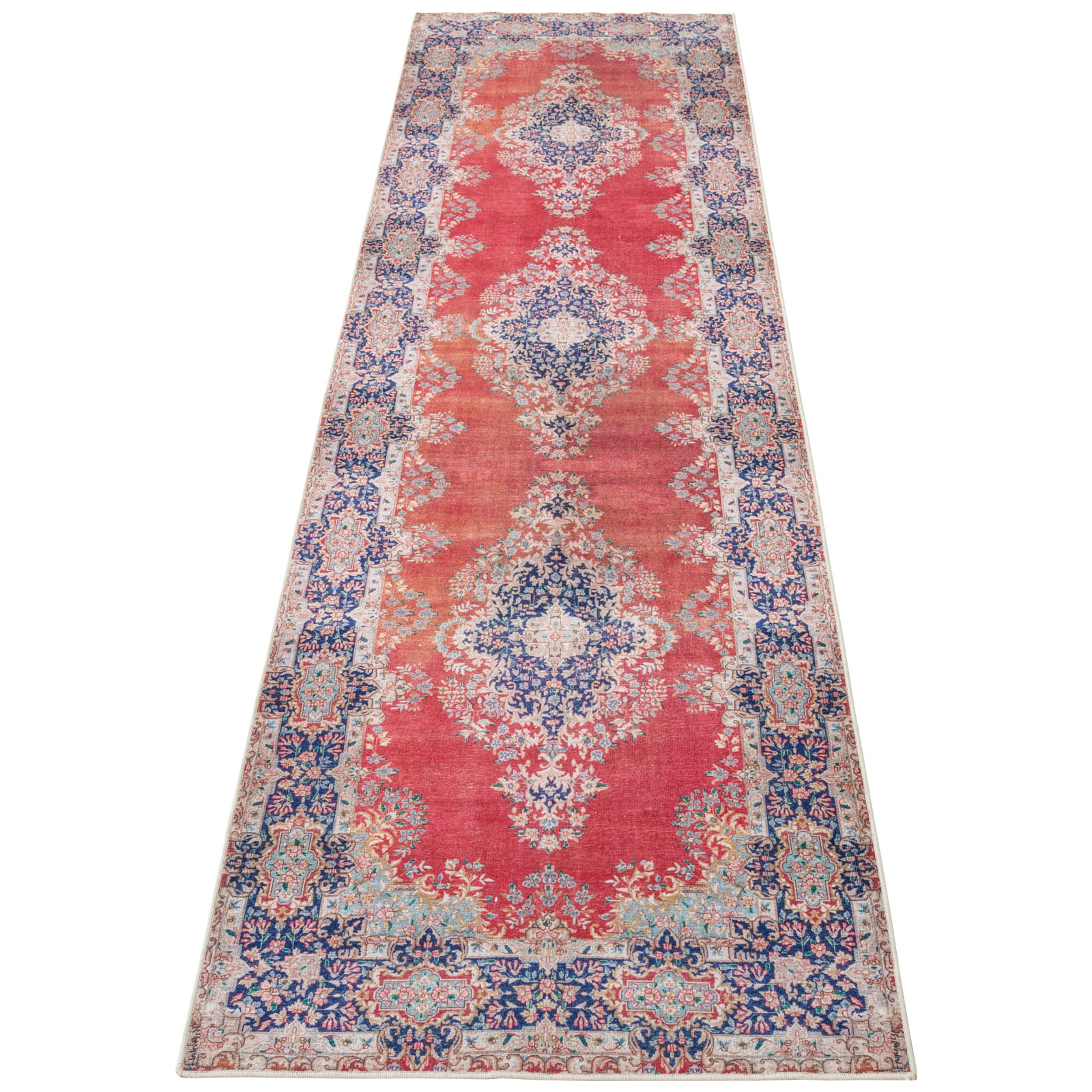 Camellia Machine Washable Vintage Distressed Area Rug