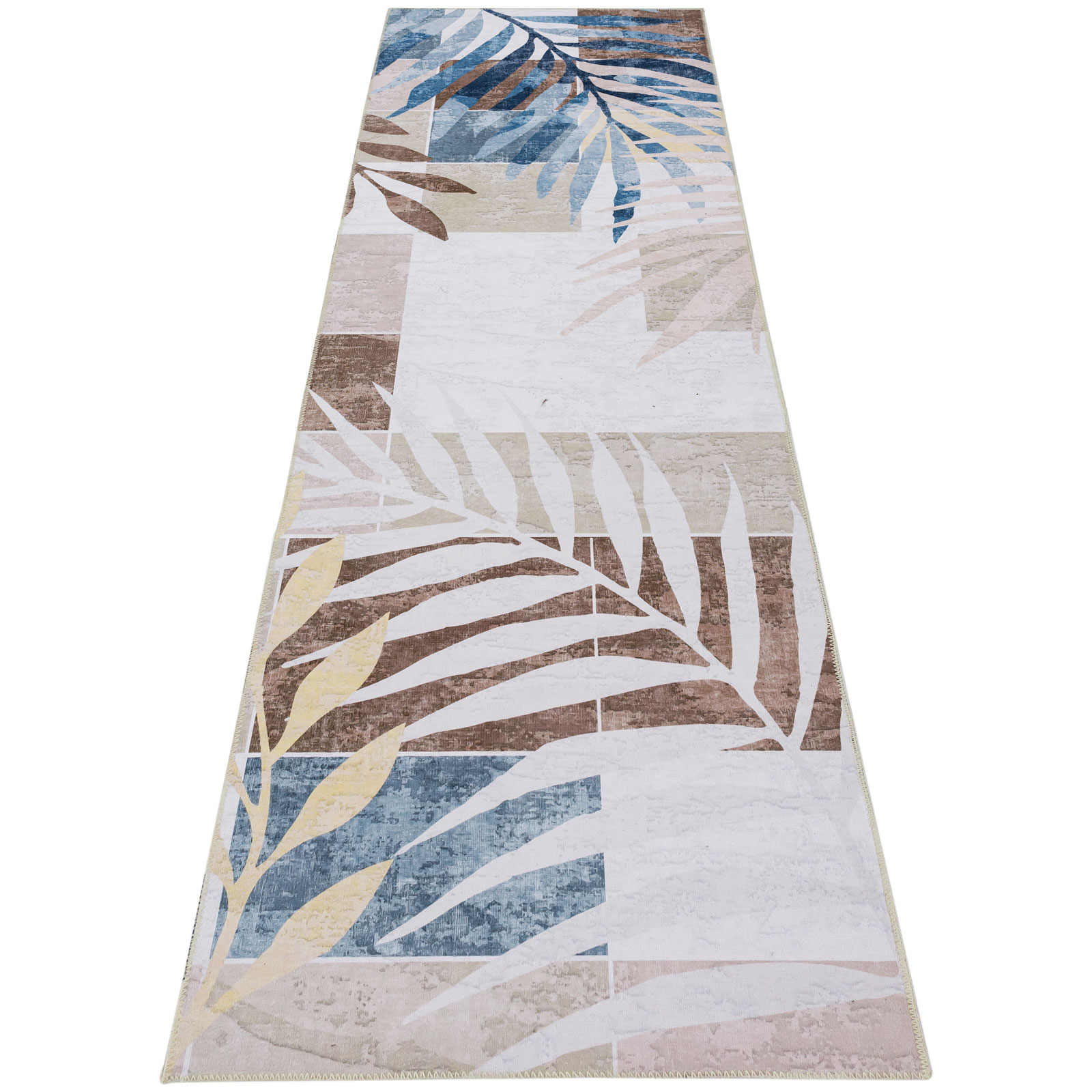 Janisa Machine Washable Modern Floral Non Slip Area Rug