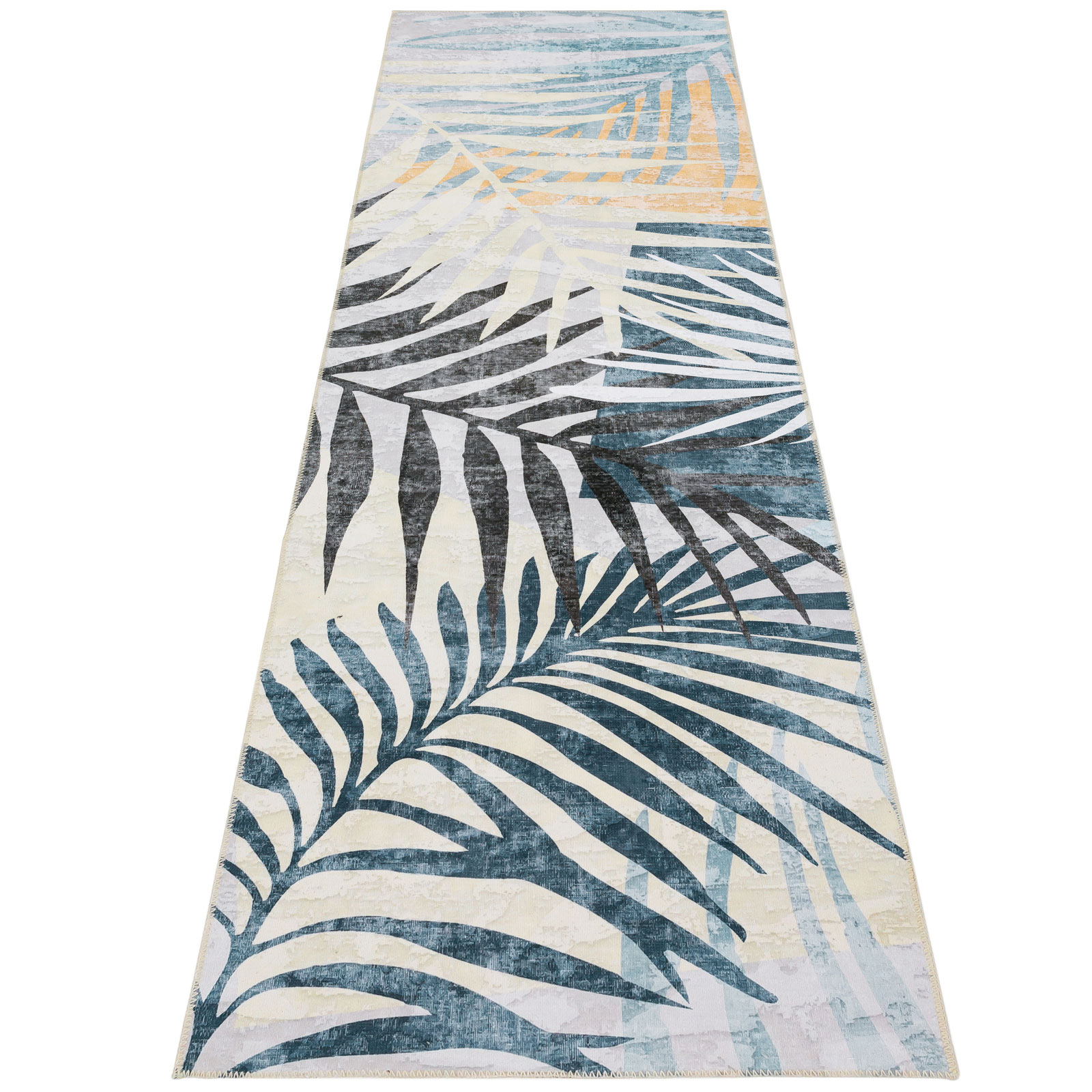 Janisa Machine Washable Modern Floral Non Slip Area Rug