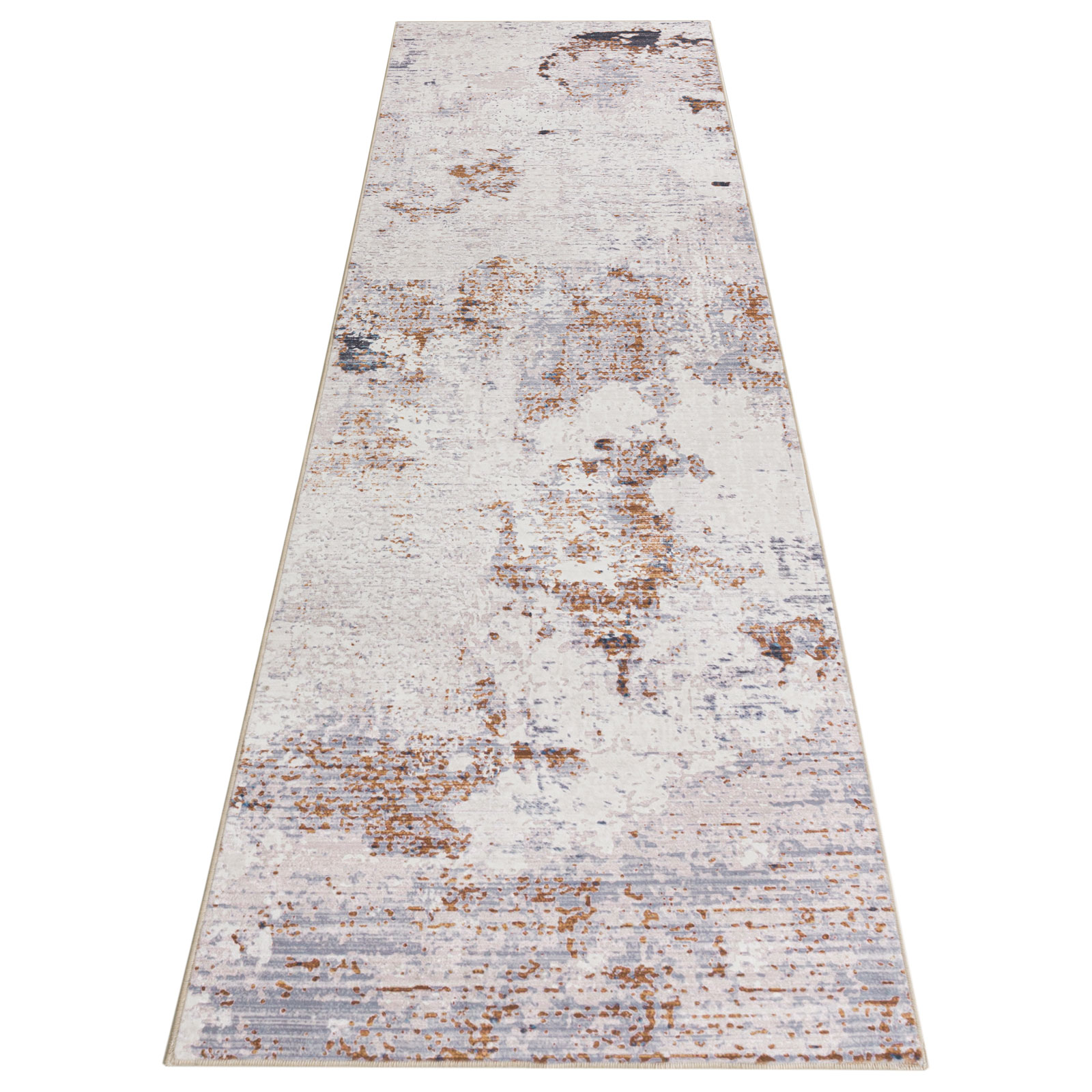 Halona Machine Washable Soft Plush Modern Abstract Non-slip Foldable Rug