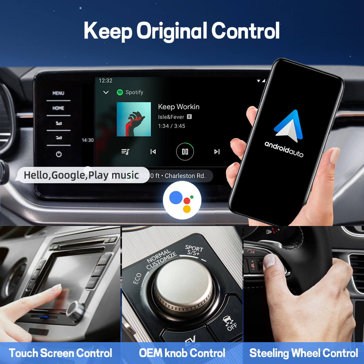 (Free Shipping Limited $60 Off) GEN2 CarPlay/Android Auto Wireless Adapter