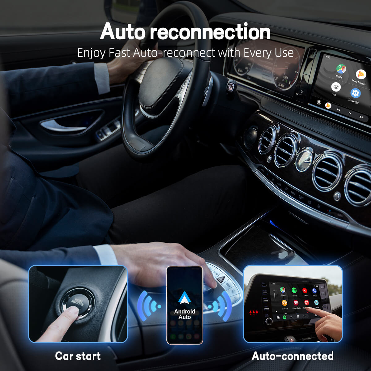 (Free Shipping Limited $60 Off) GEN2 CarPlay/Android Auto Wireless Adapter