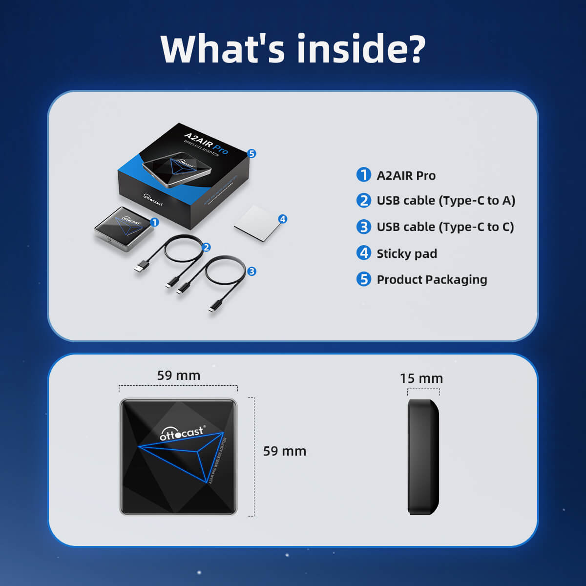 A2Air Pro Wireless Android Auto Adapter