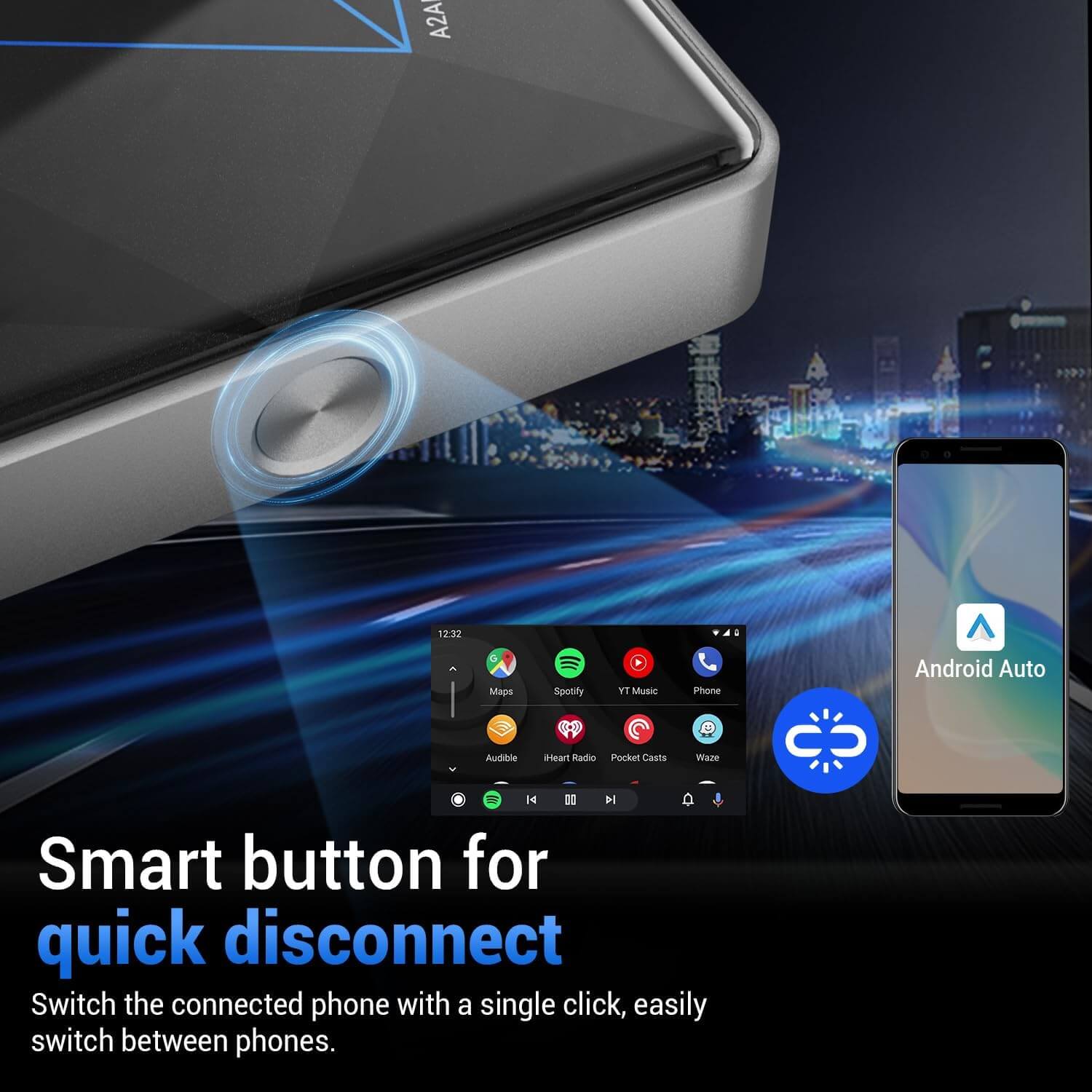 (Free Shipping Limited $60 Off) GEN2 CarPlay/Android Auto Wireless Adapter