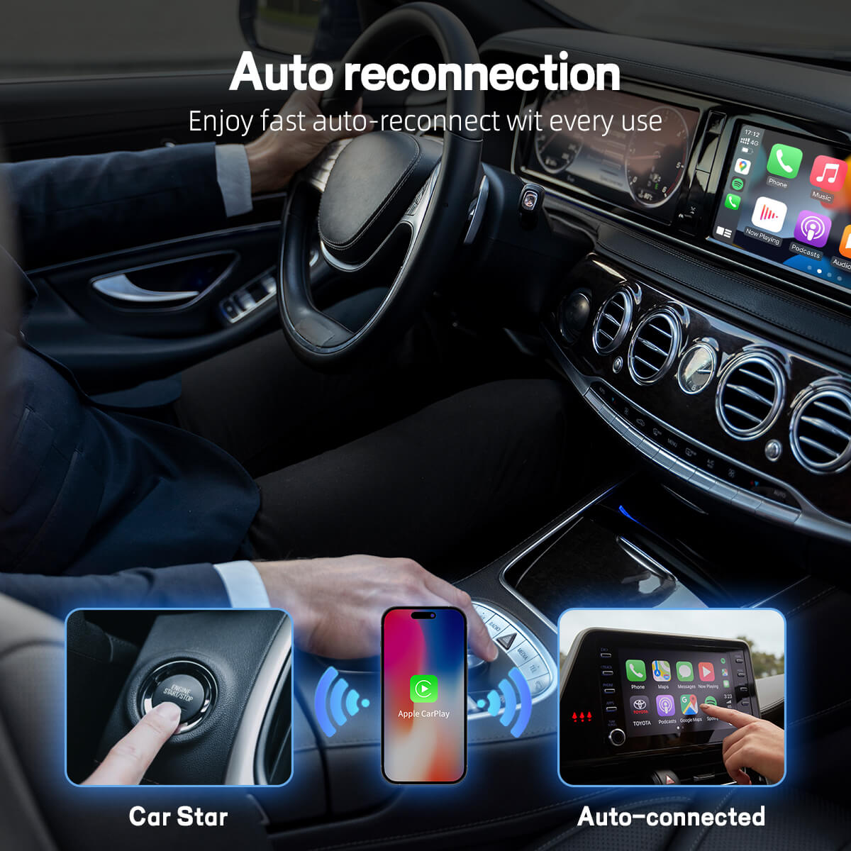 New U2AIR Pro GEN2 CarPlay Wireless Adapter