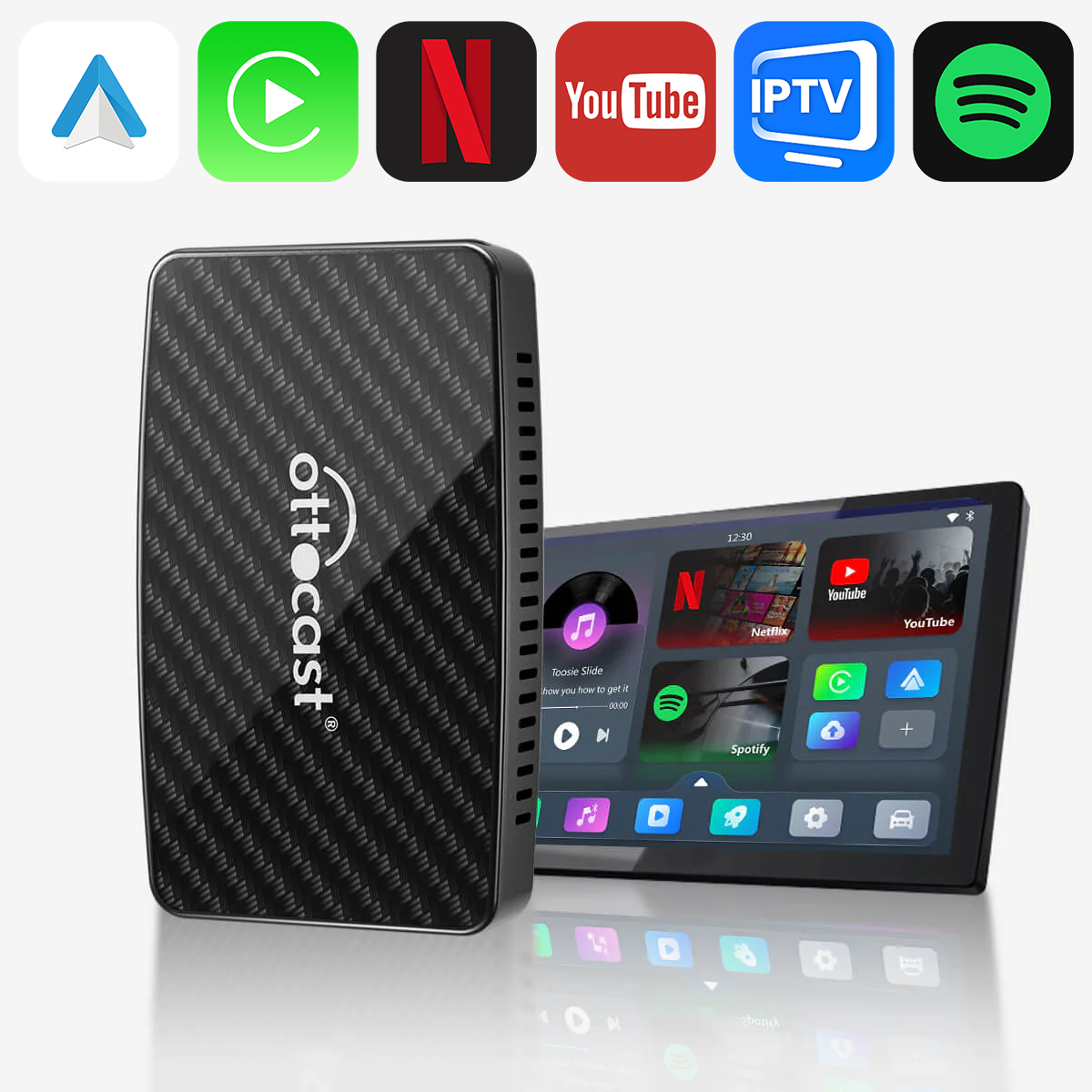 Devices for Playing YouTube or Netflix – Carplay Ottocast® Official