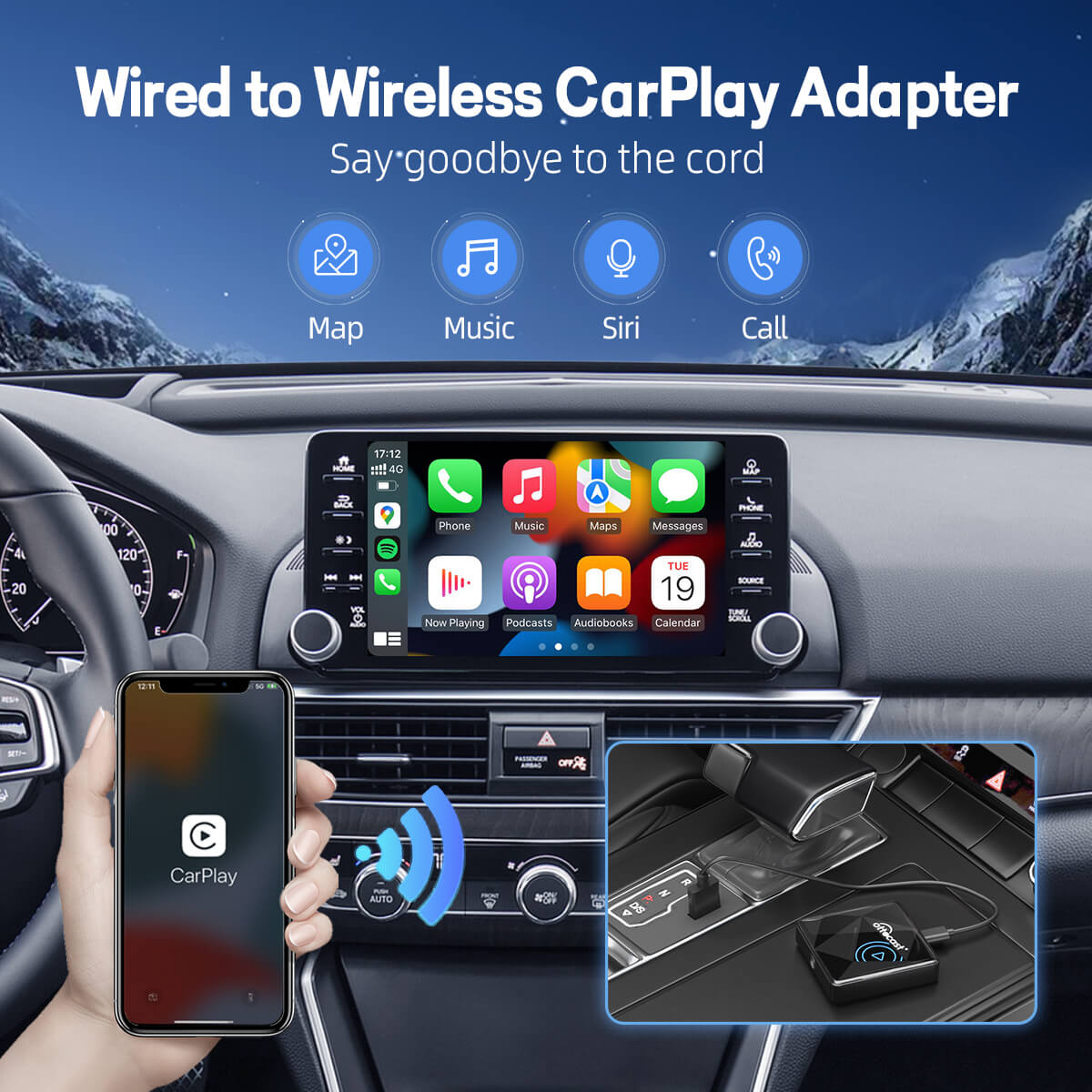 New U2AIR Pro GEN2 CarPlay Wireless Adapter