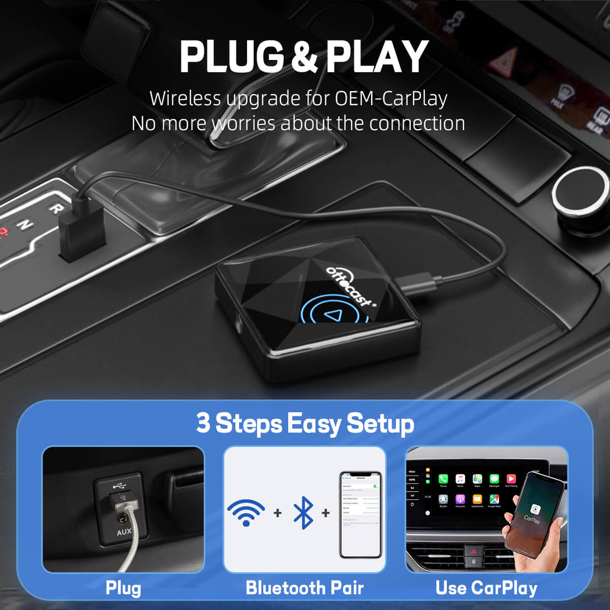 New U2AIR Pro GEN2 CarPlay Wireless Adapter
