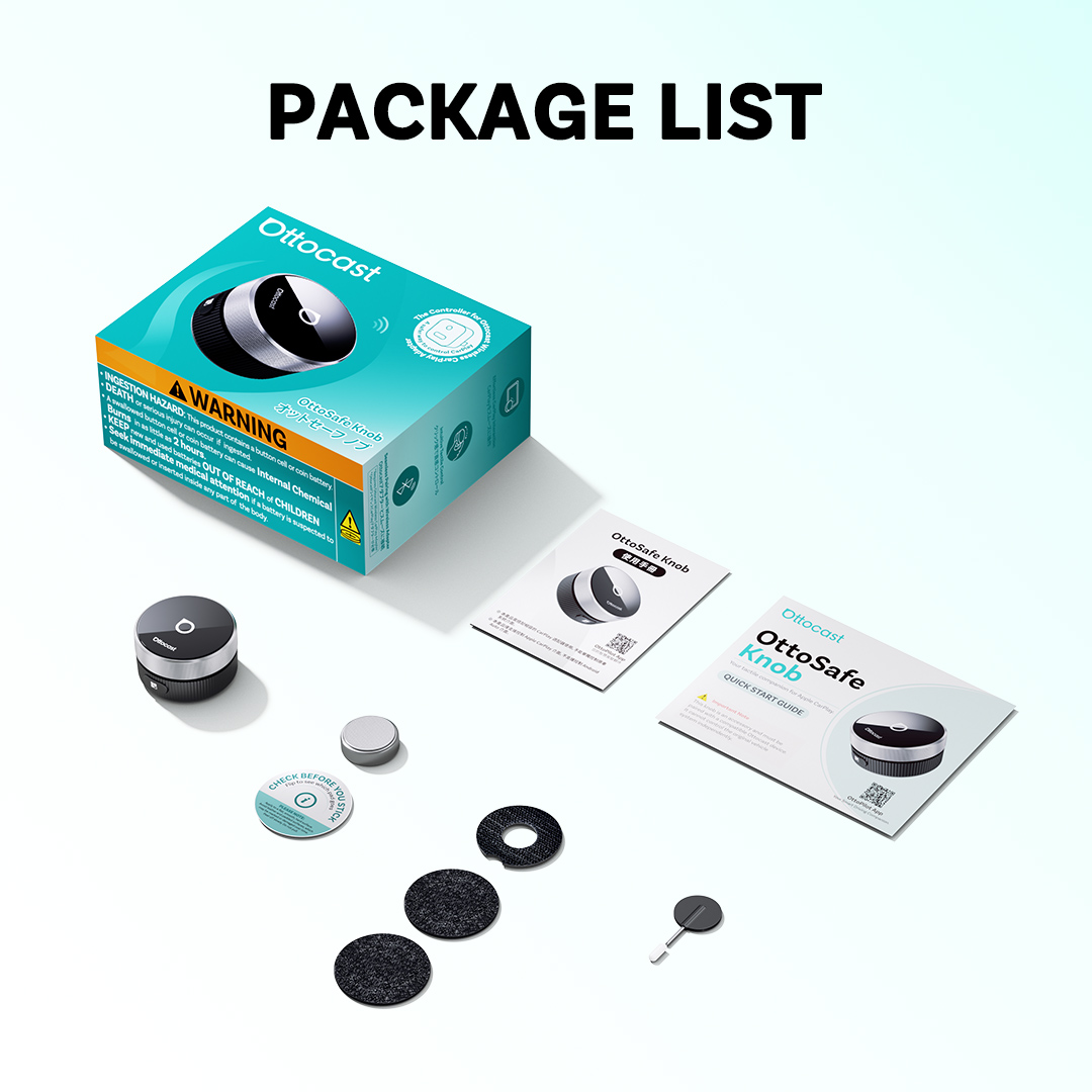 Ottosafe Knob CarPlay Controller (Compatible with Mini Cube)