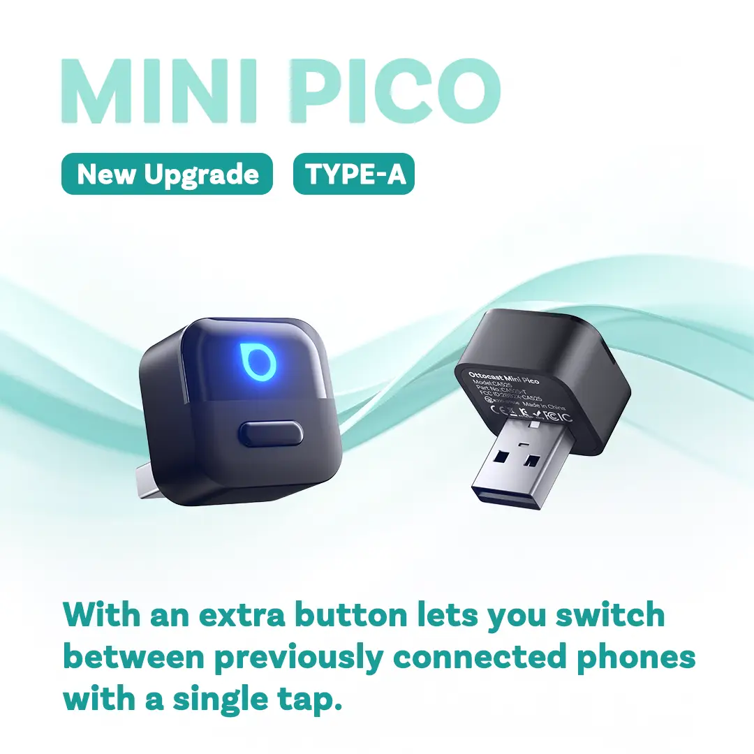 Ottocast Mini 3.0 Ultra Cube wireless CarPlay Android Auto Adapter