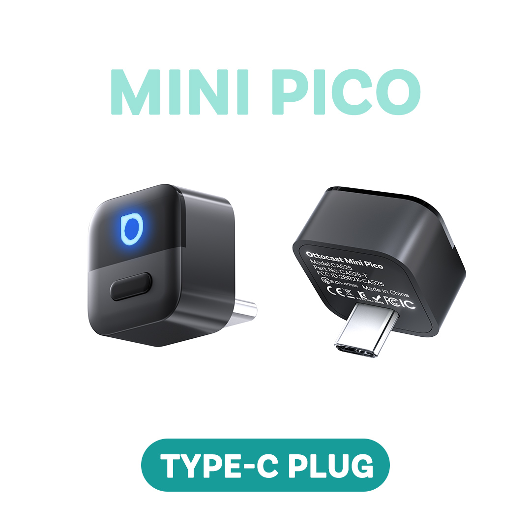 Ottocast Mini Pico Wireless CarPlay/Android Auto Adapter