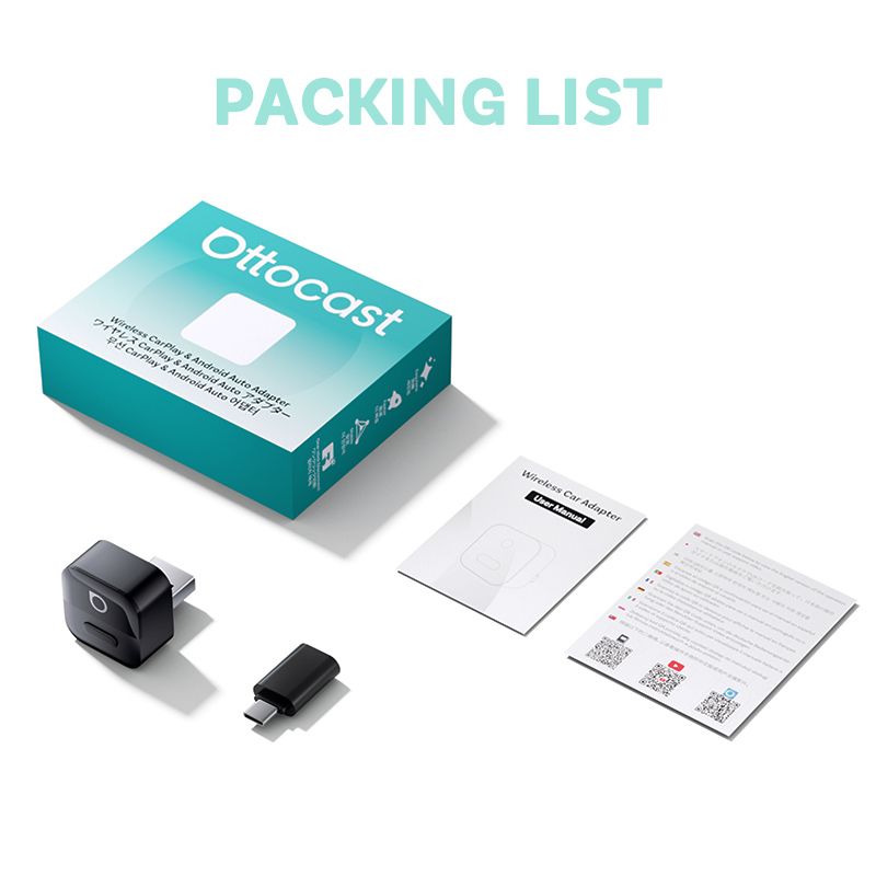Ottocast Mini Pico Wireless CarPlay/Android Auto Adapter
