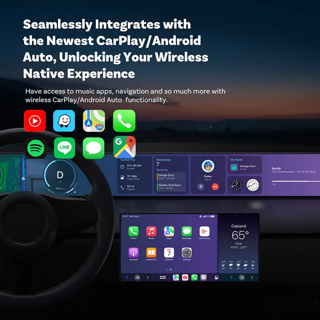 Ottocast Mini Cube wireless CarPlay Android Auto Adapter