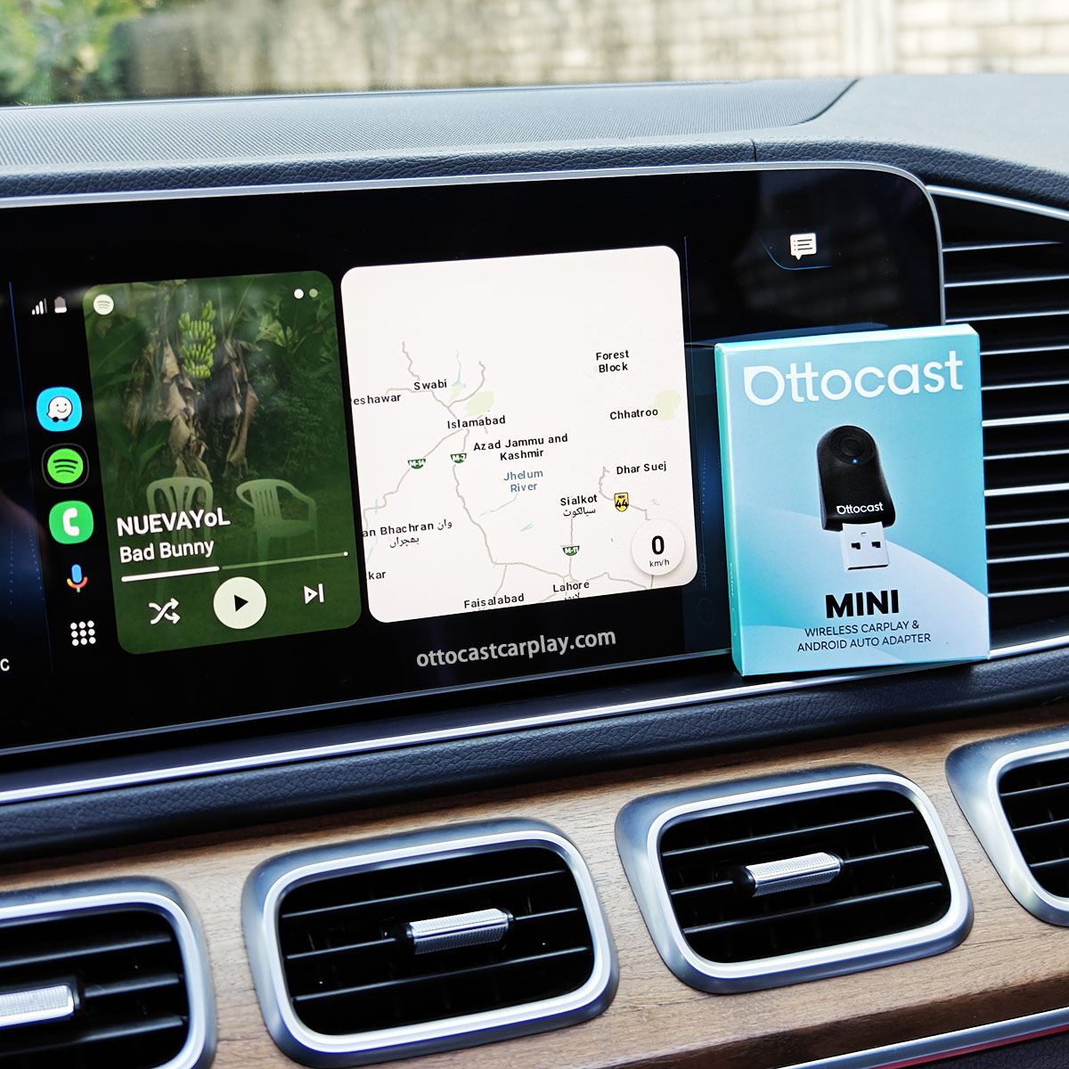 (Early Brid Price Save 40%) 2025 Ottocast Mini wireless CarPlay Android Auto Adapter