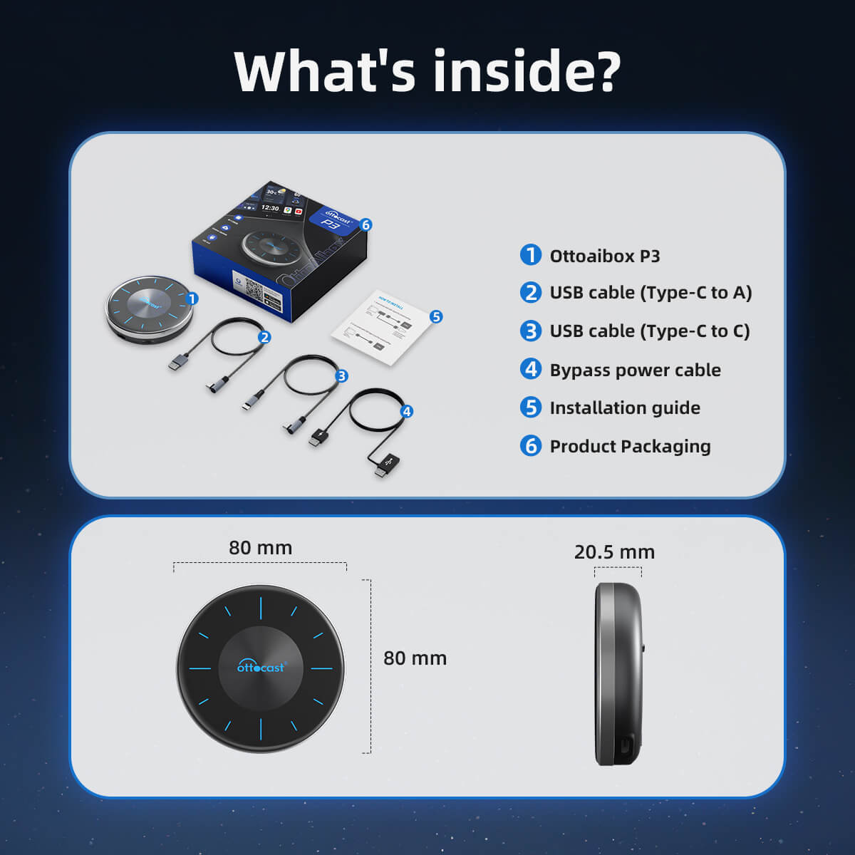 P3 CarPlay AI Box with Android 12 + AttoDrive 2.0 UI