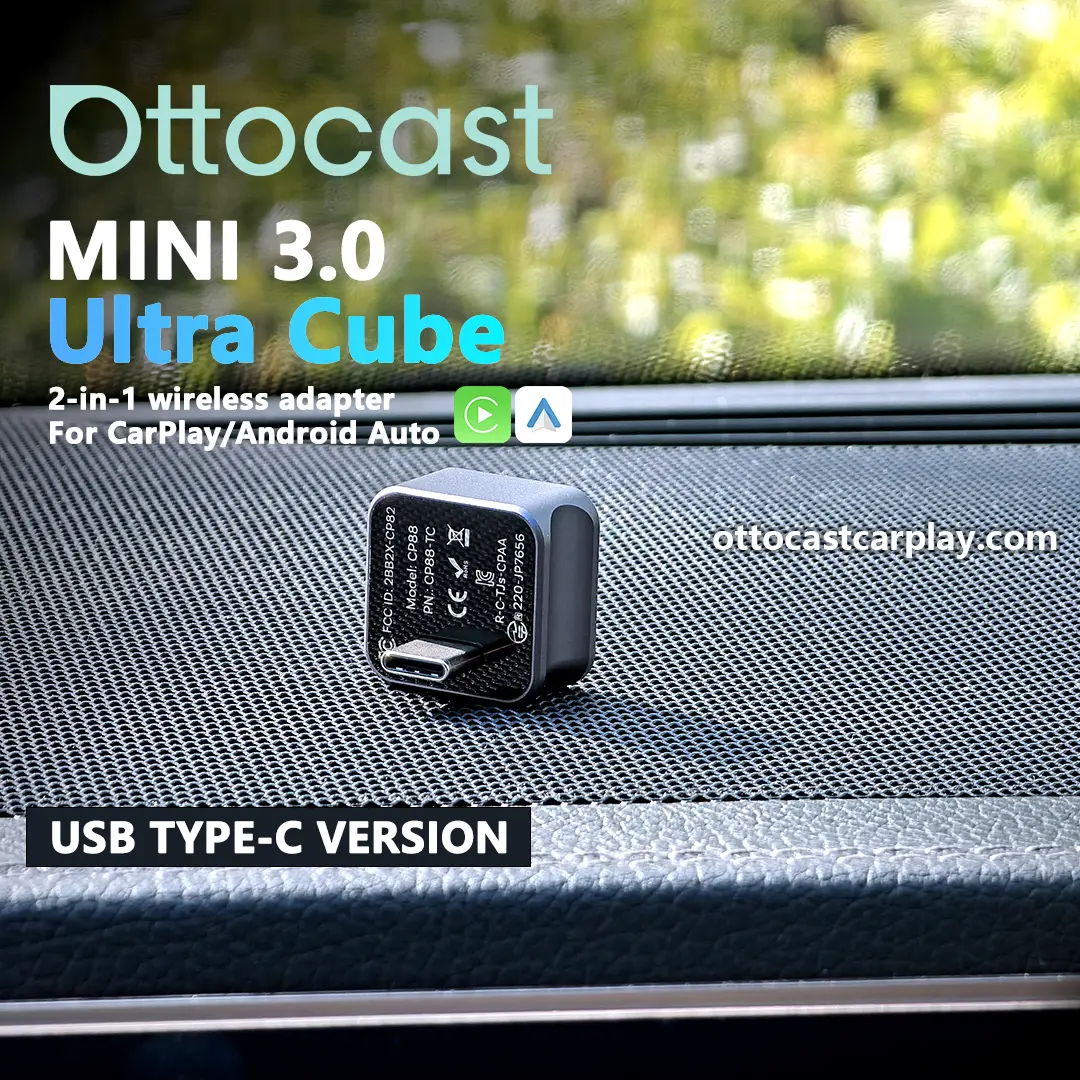 Ottocast Mini 3.0 CarPlay Cube