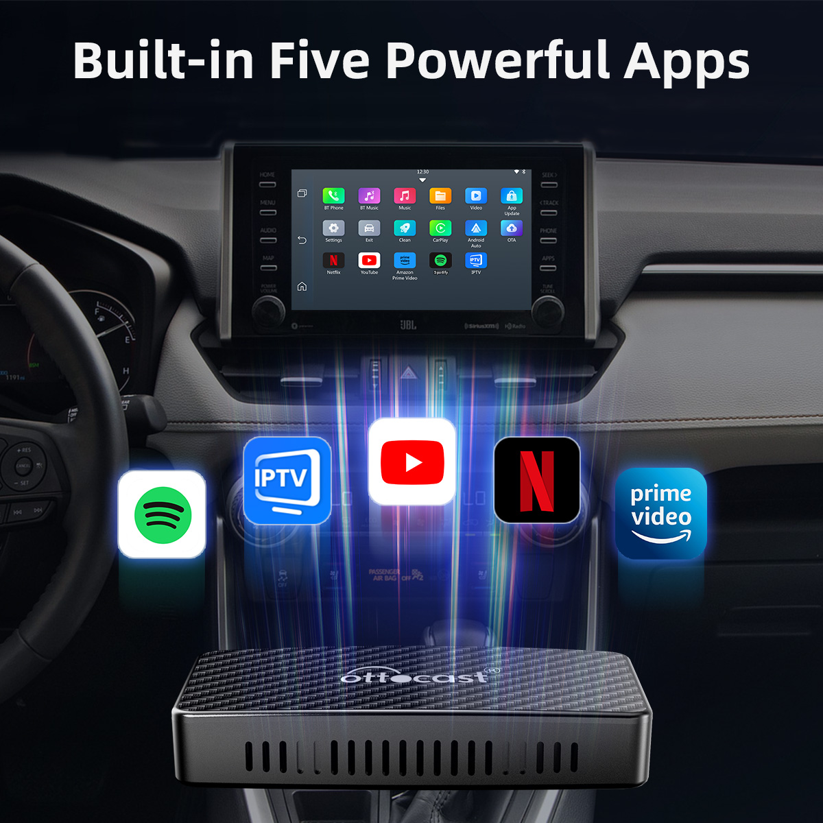 Play2Video Pro | Netflix YouTube IPTV Wireless CarPlay/ Android Auto Car Box