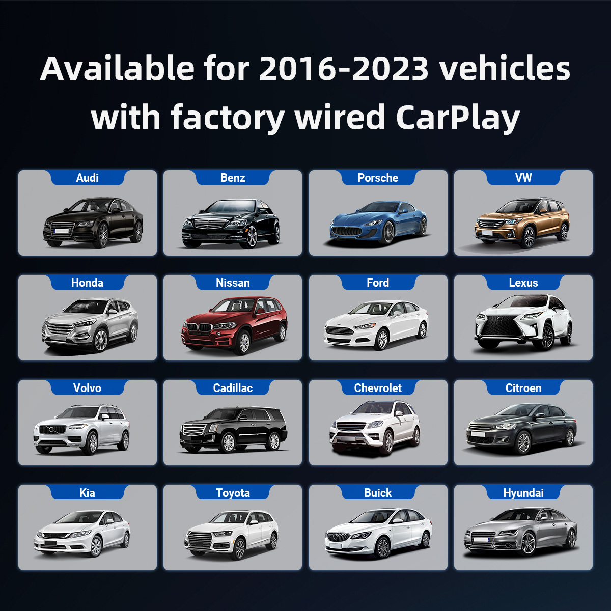 (Holiday Sale $40 OFF) Wireless CarPlay\Android Auto Adapter with Youtube\Netflix