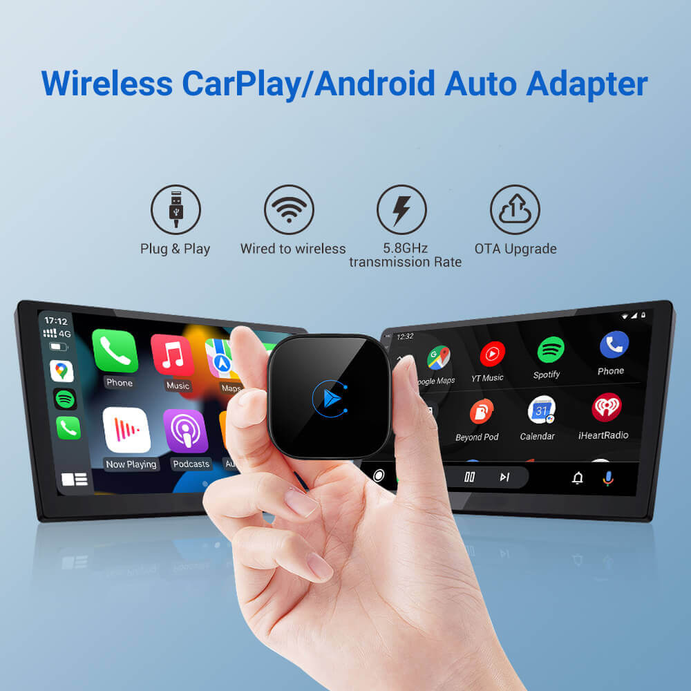 2 in 1 The Smart Wireless CarPlay/Android Auto Link