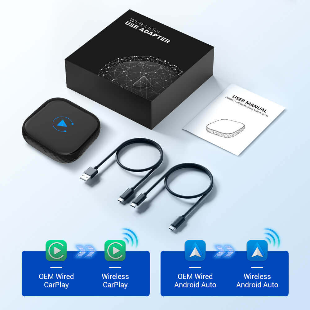 2 in 1 The Smart Wireless CarPlay/Android Auto Link