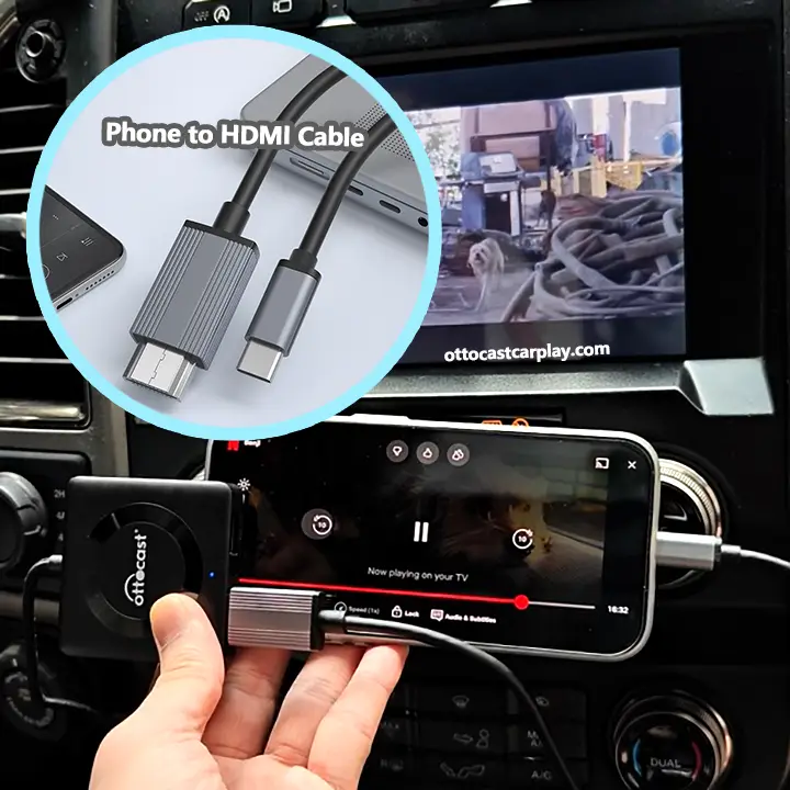 (🕊️Early Bird Offer $50 Off) Car TV Mate Ⅲ - HDMl Multimedia & Wireless CarPlay Adapter