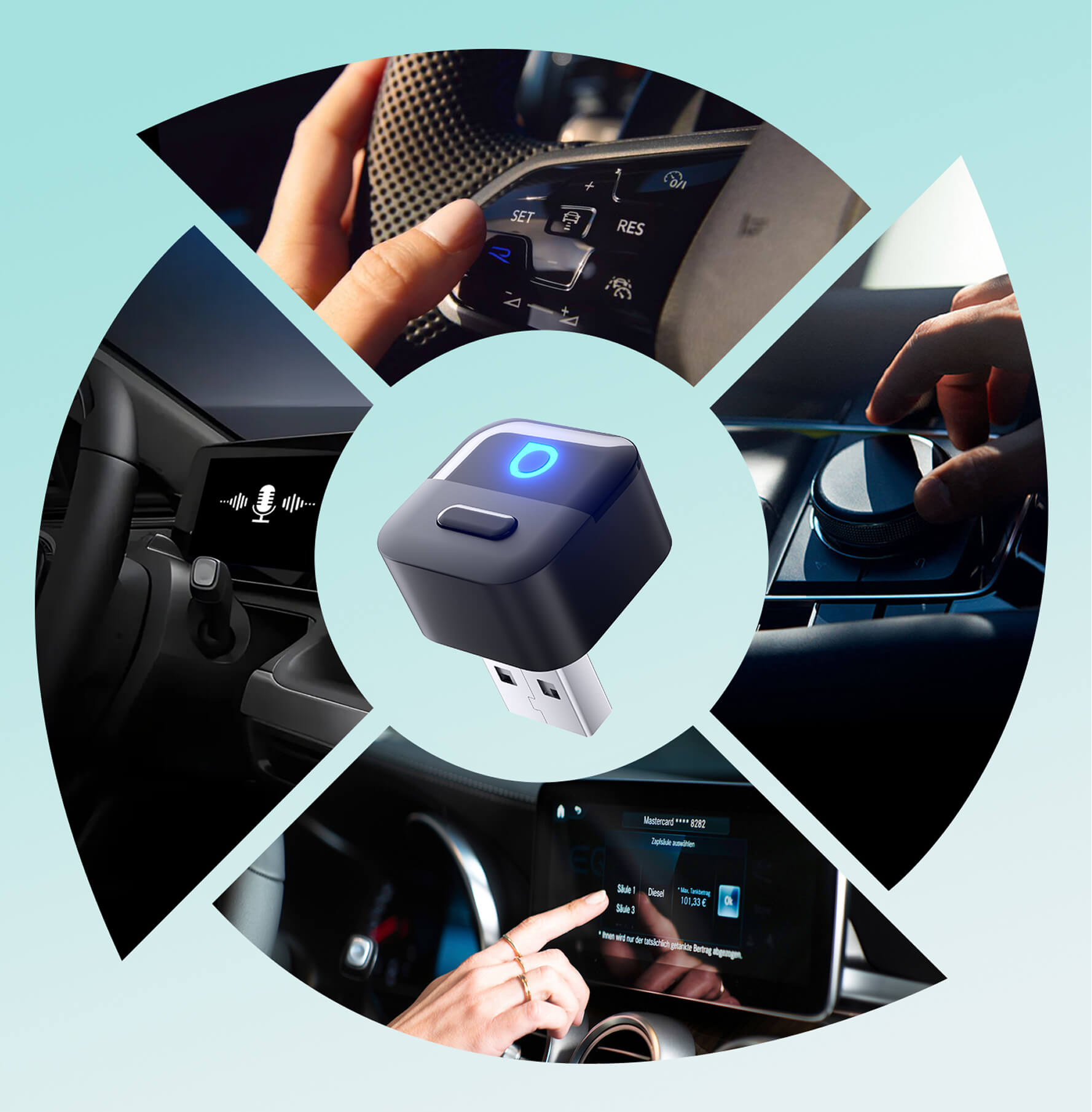 Ottocast Mini Pico Wireless CarPlay/Android Auto Adapter – Carplay