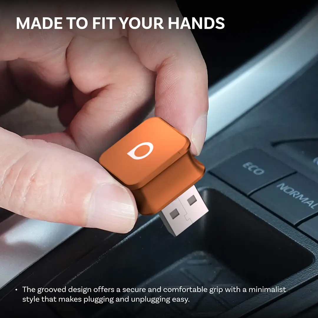 Ottocast mini cube 3.0 Adapter - Cosmic Orange