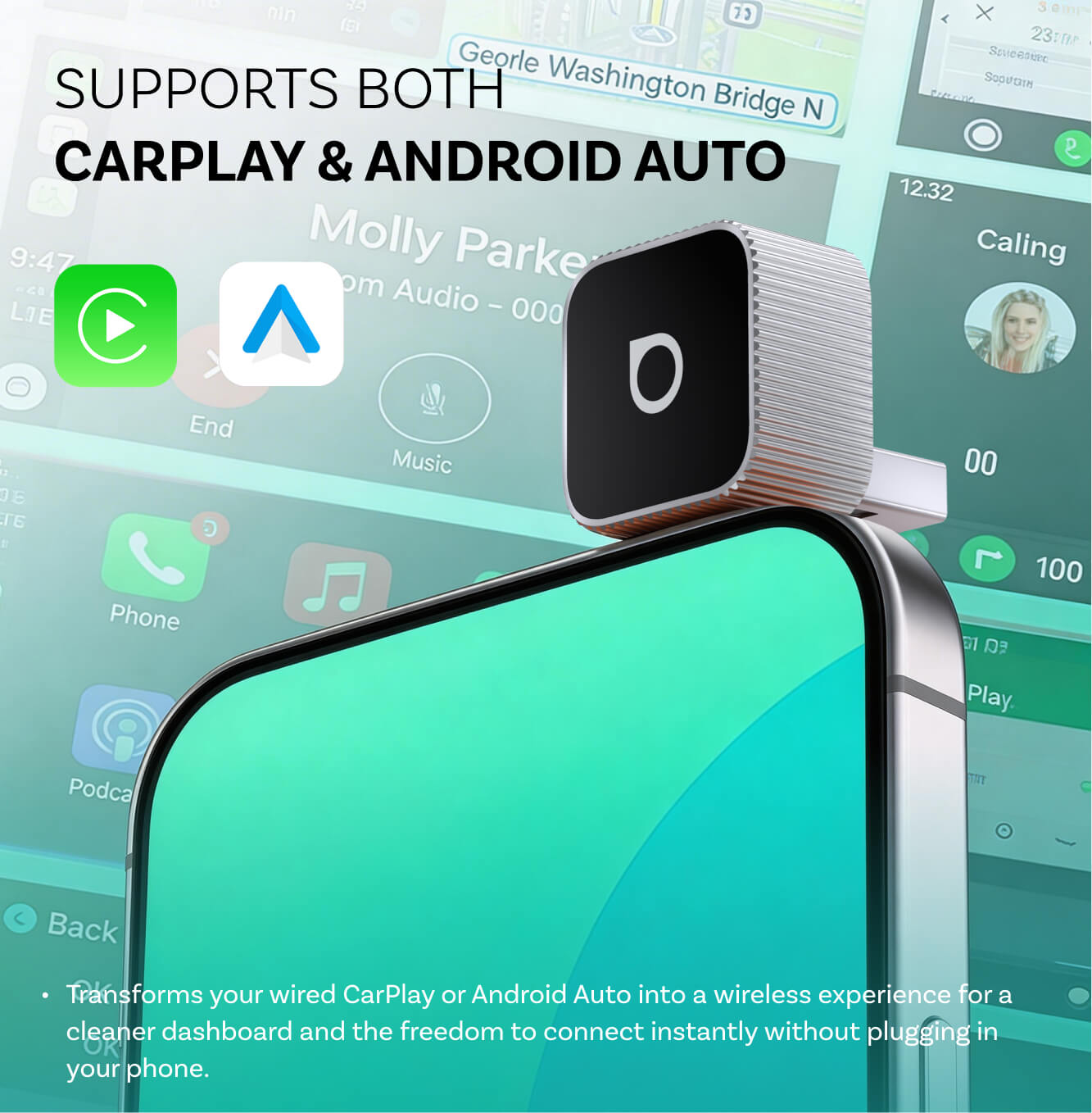 Ottocast Mini 3.0 Wireless CarPlay/Android Auto Adapter