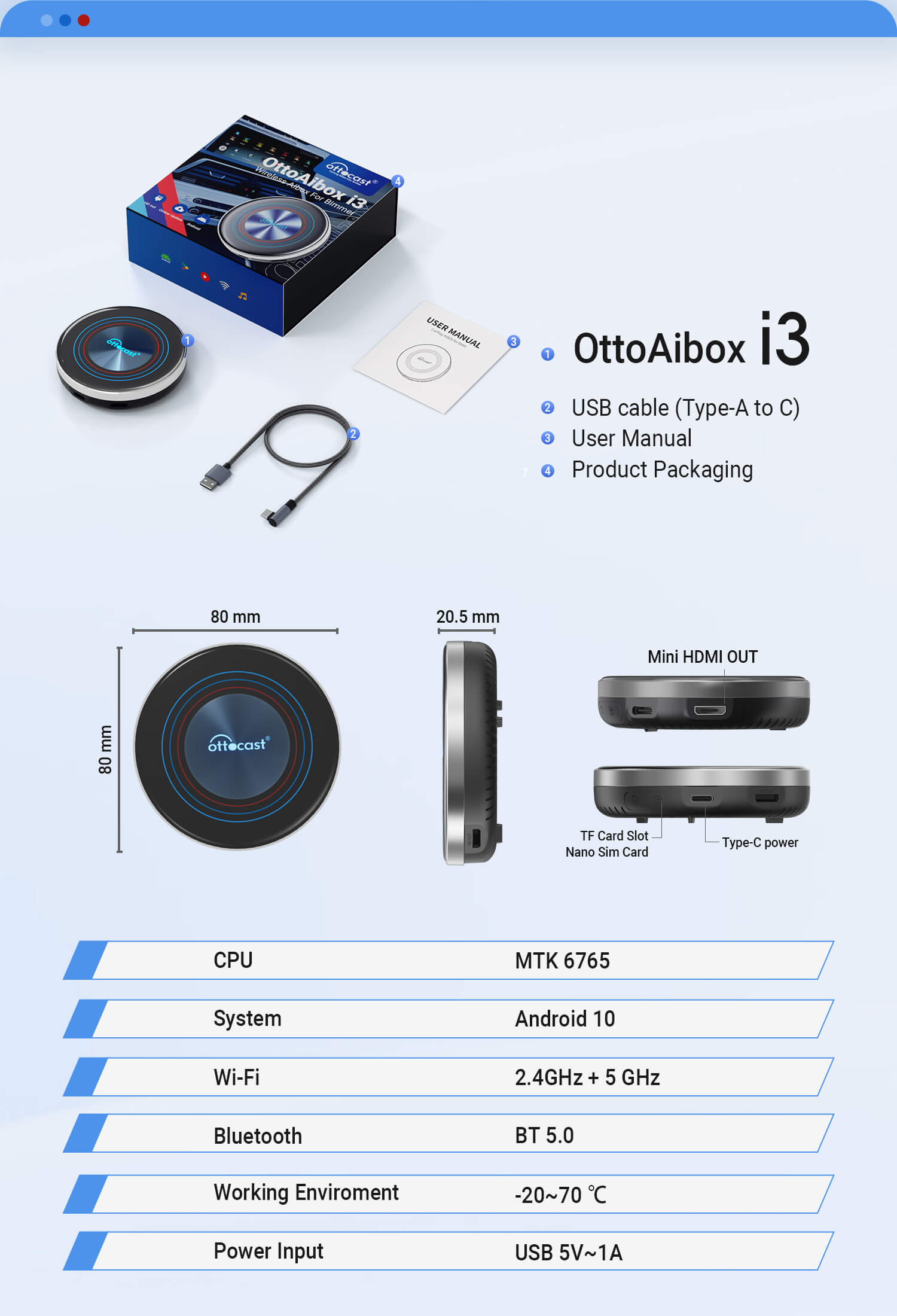 OttoAibox i3 BMW CarPlay AI Box OttoAibox i3 BMW CarPlay AI Box