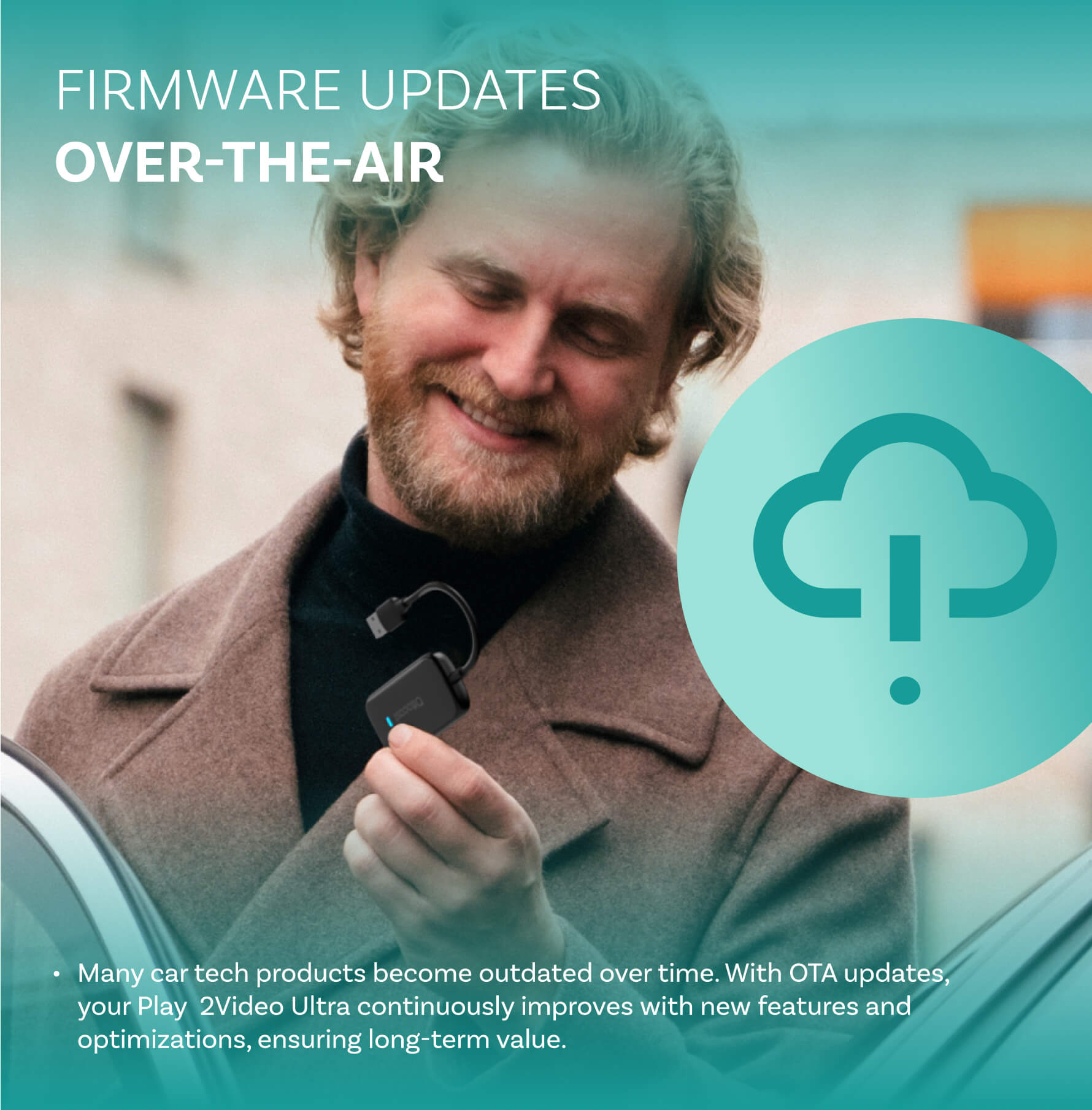 Play2Video Ultra Wireless CarPlay/Android Auto All-in-1 Adapter