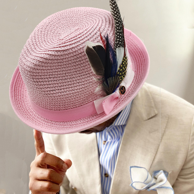 Warped Feather Accessories Sunscreen Hat Outdoor Jazz Hat