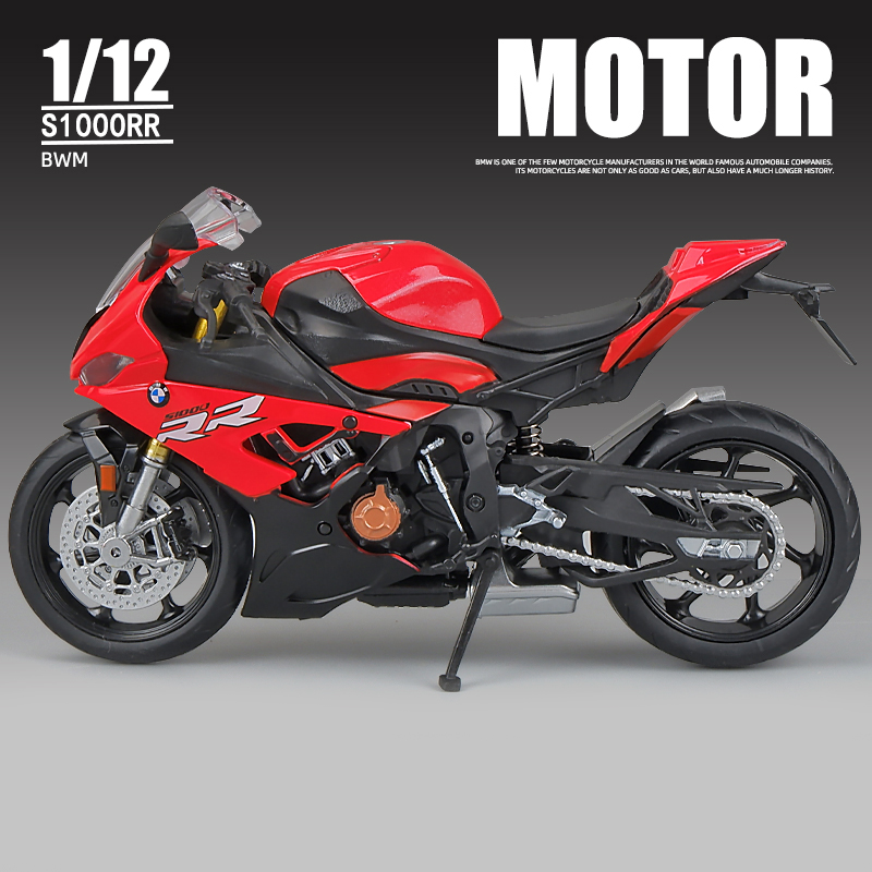 1:12 Scale BMW S1000RR Motorcycle Model-Red
