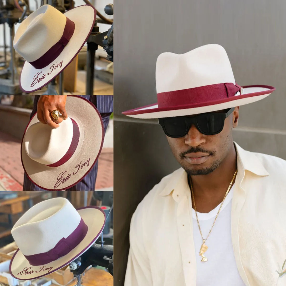 Trendy Simple Personalized Fedora Hat（Customize name）