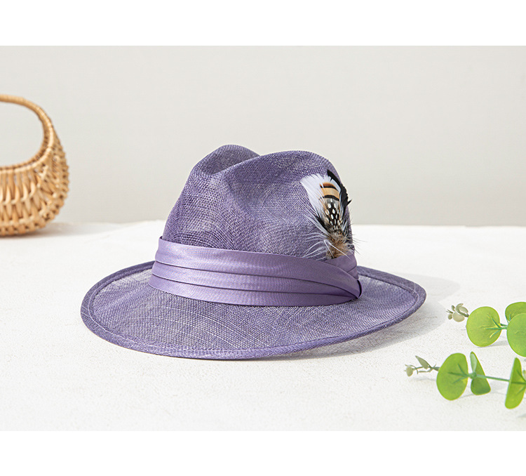 Elegant sunshade all-match linen hat