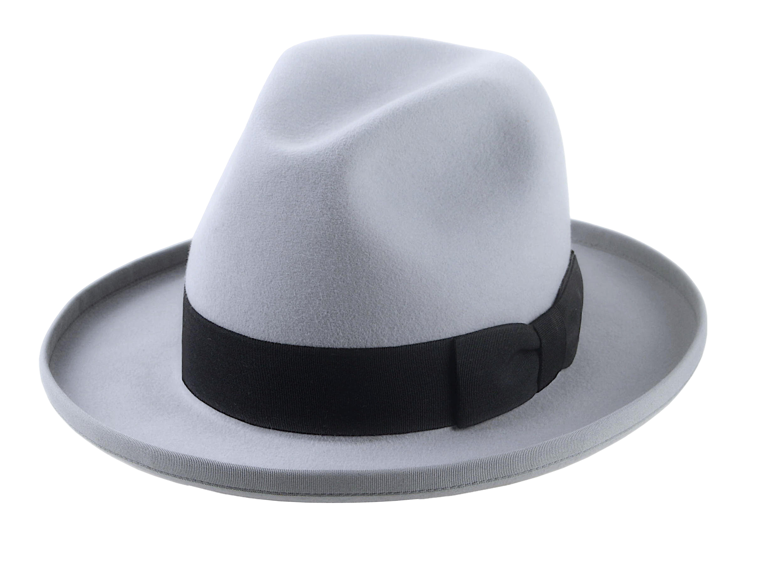 Retro Style Rolled Brim Fedora Hat for Men