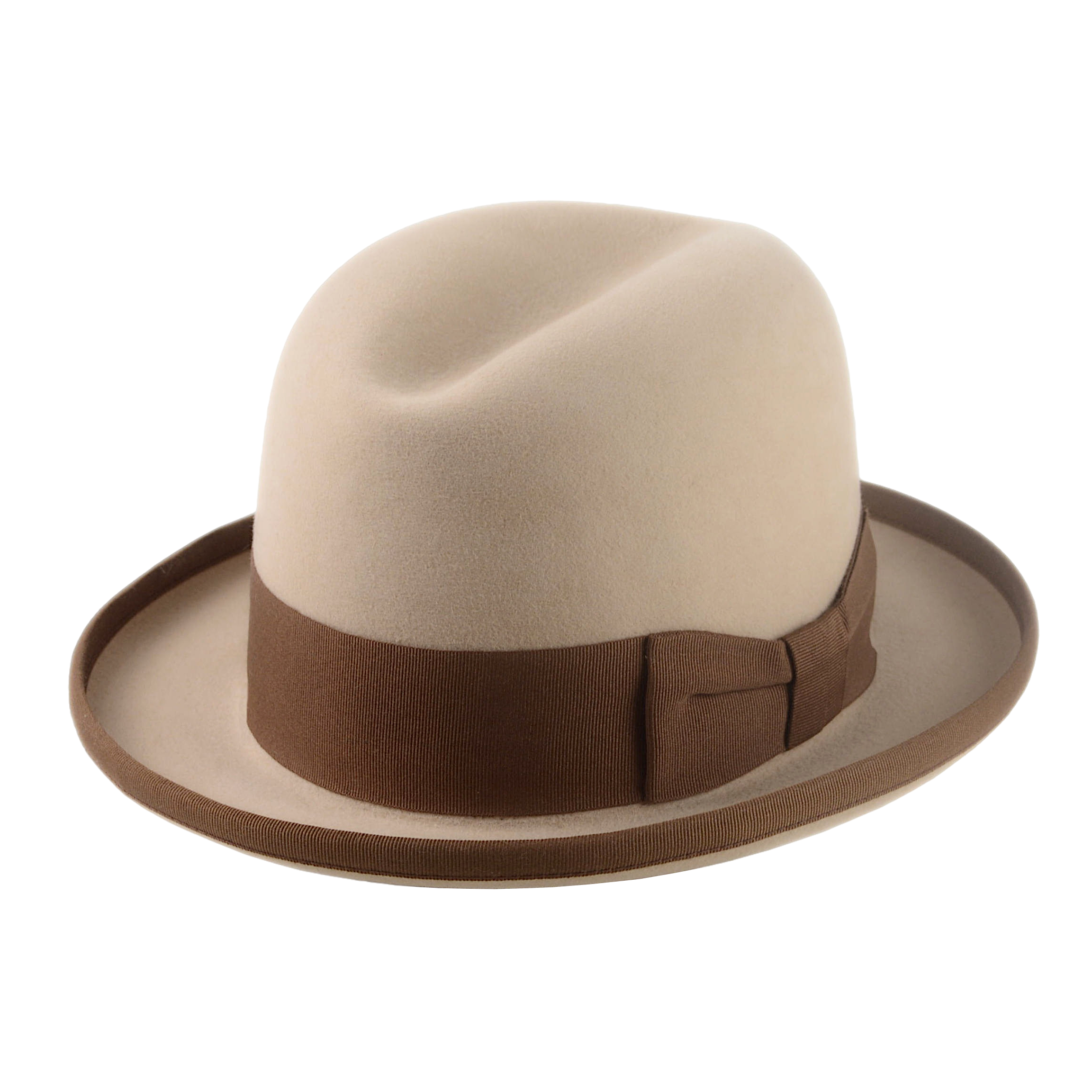 Formal Homburg Fedora Hat For Men in Premium Fur Felt