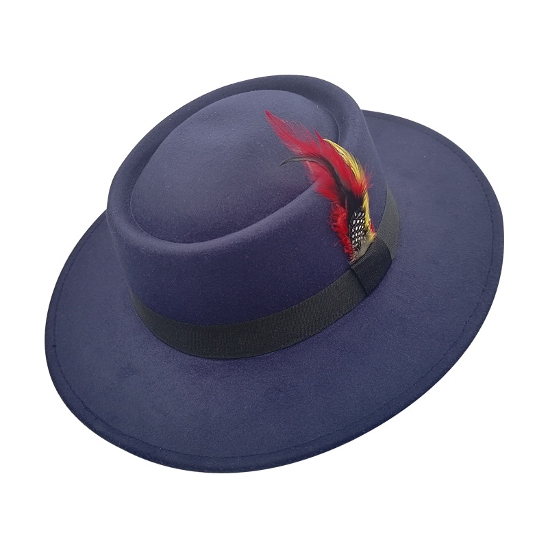 Boris  Woolen Hat- Navy Blue
