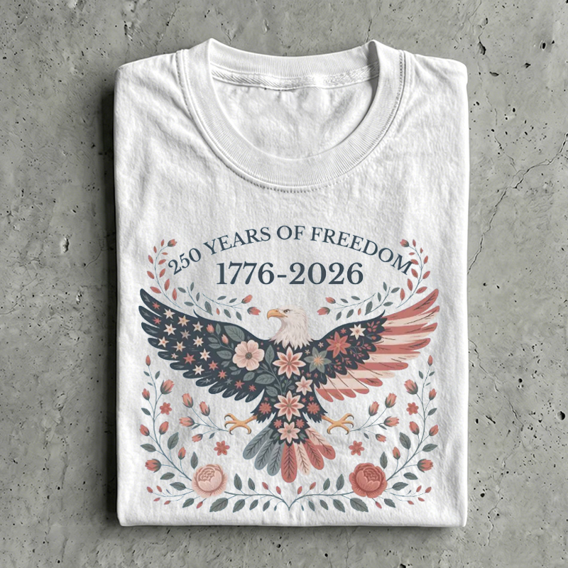 Folk Art USA Eagle 250 Years of Freedom T-Shirt