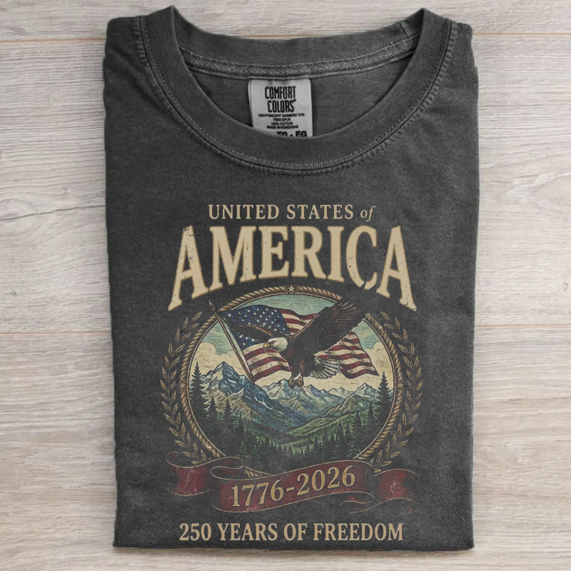 America 250th Anniversary 90s Graphic Style T-Shirt